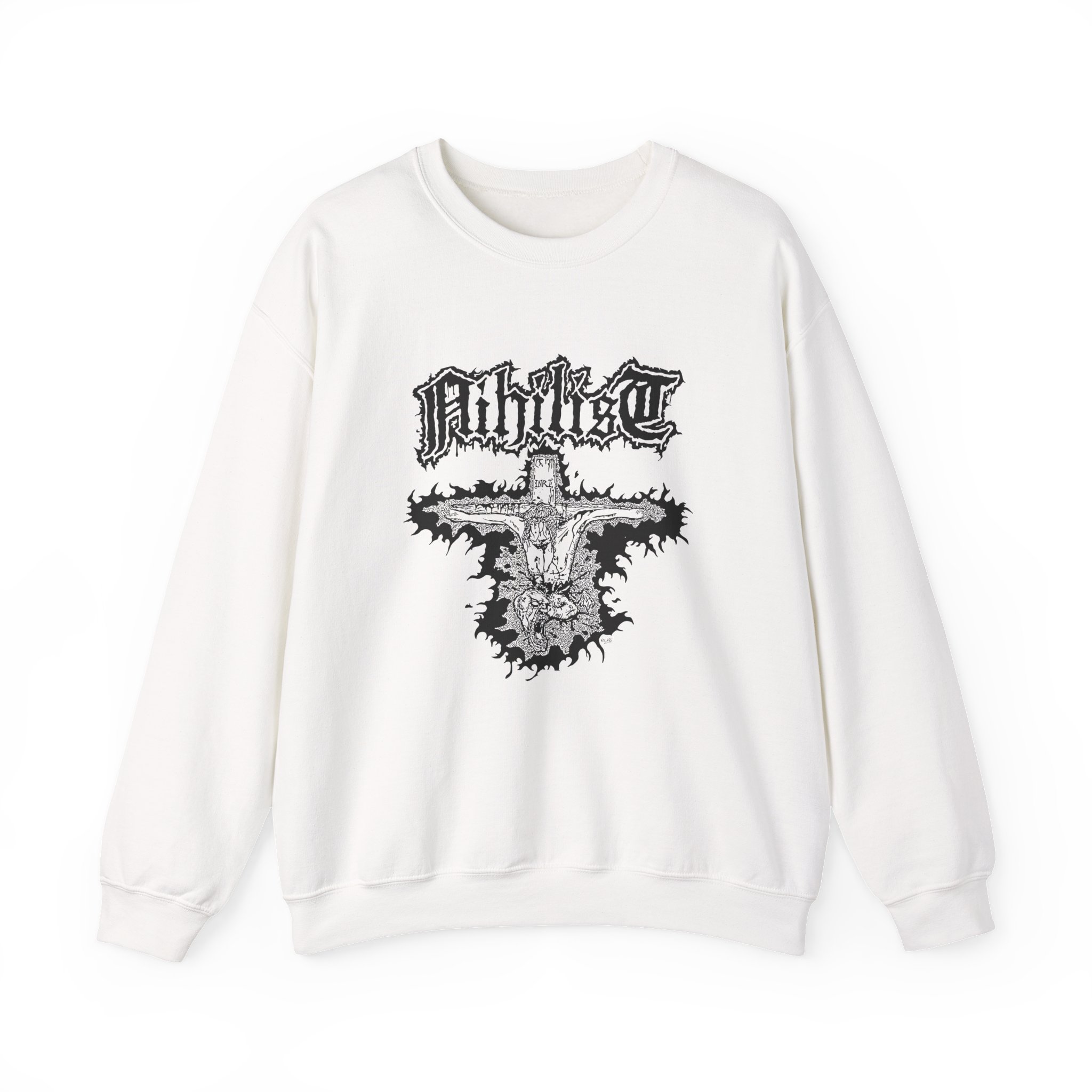 Entombed Nihilist Cross Unisex Heavy Blendâ„¢ Crewneck Sweatshirt