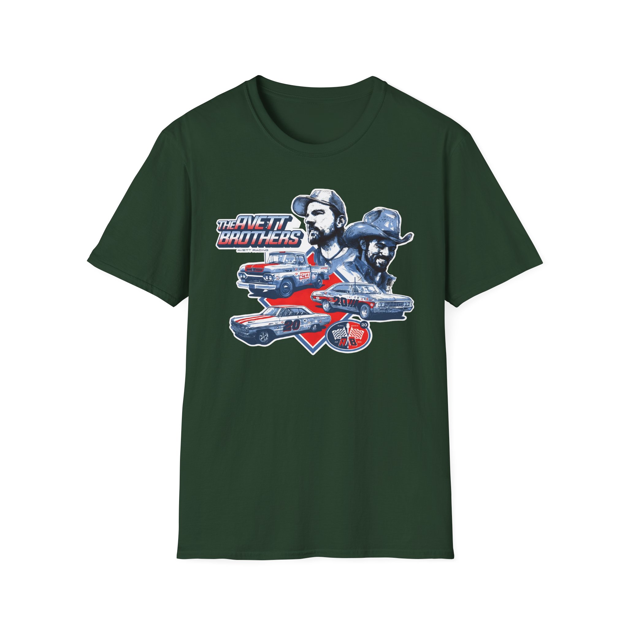 Avett Brothers Vintage Car Unisex Softstyle T-Shirt