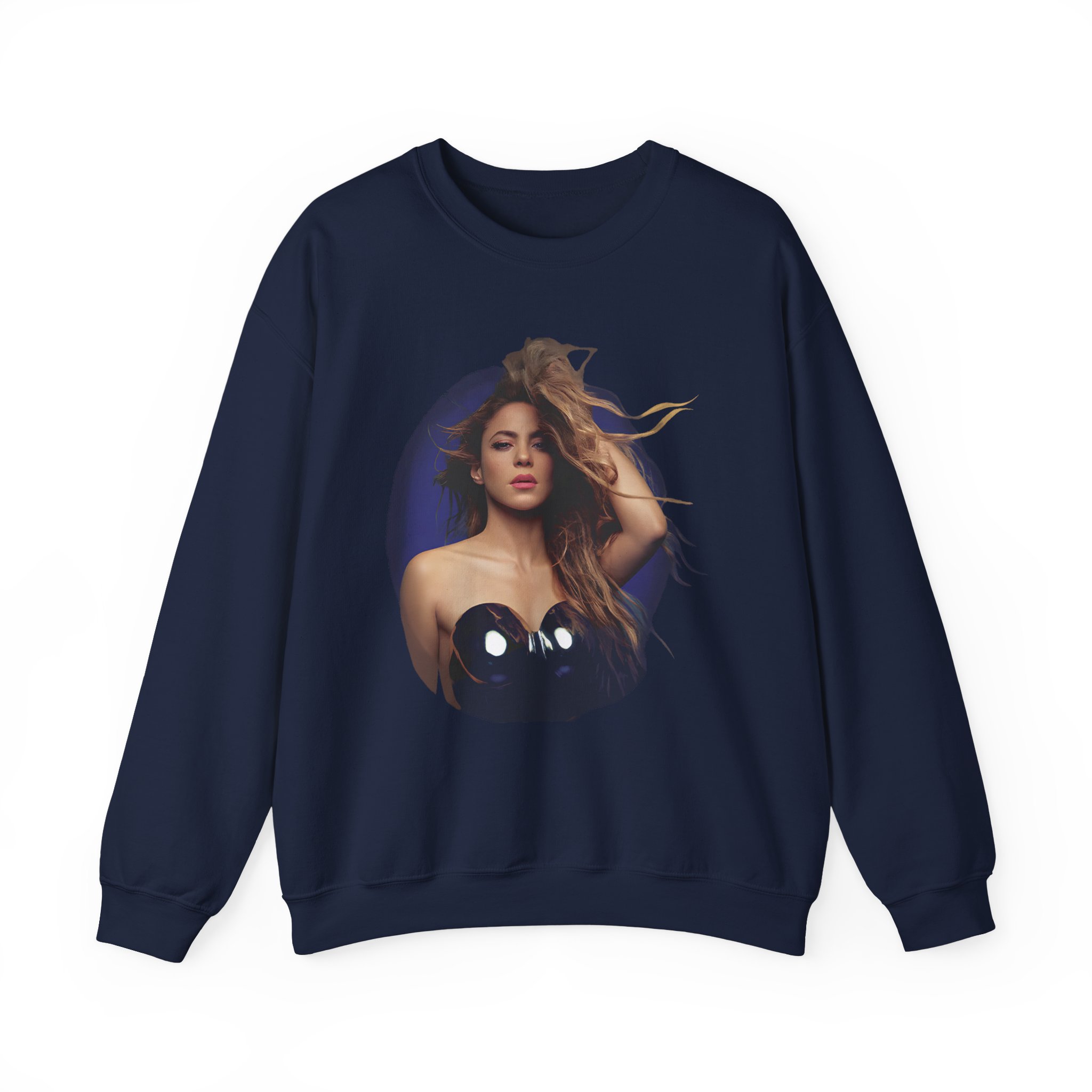Shakira Sapphire Aura Unisex Heavy Blendâ„¢ Crewneck Sweatshirt