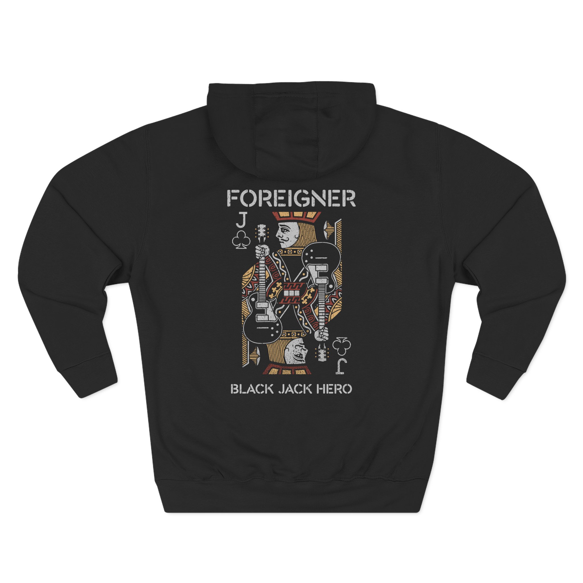 Foreigner Black Jack Hero Three-Panel Fleece Hoodie