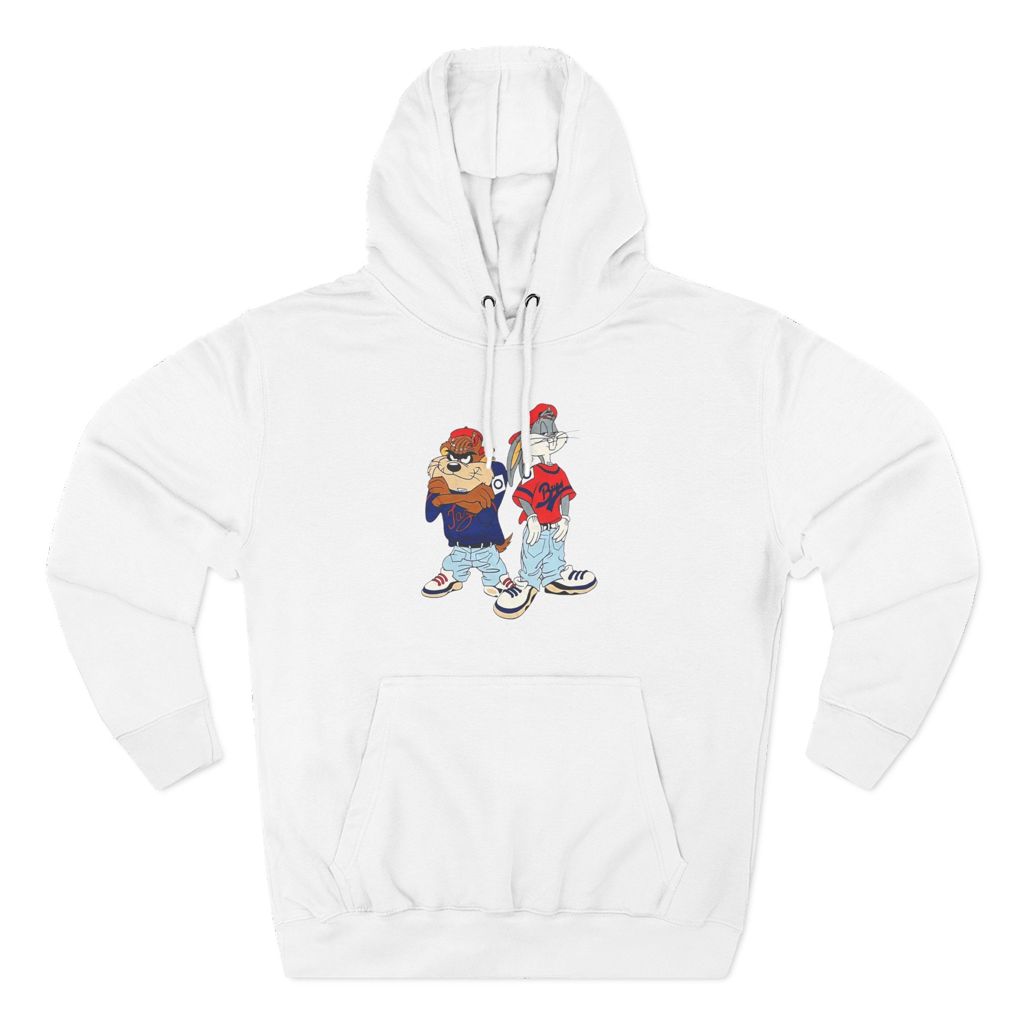 Vintage 90s Looney Tunes Bugs Taz Kris’s Kross Three-Panel Fleece Hoodie