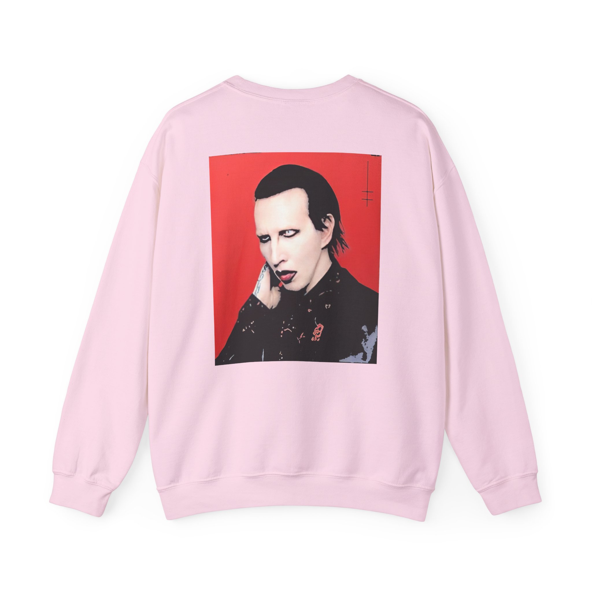 Marilyn Manson Little Cross Photo Unisex Heavy Blendâ„¢ Crewneck Sweatshirt