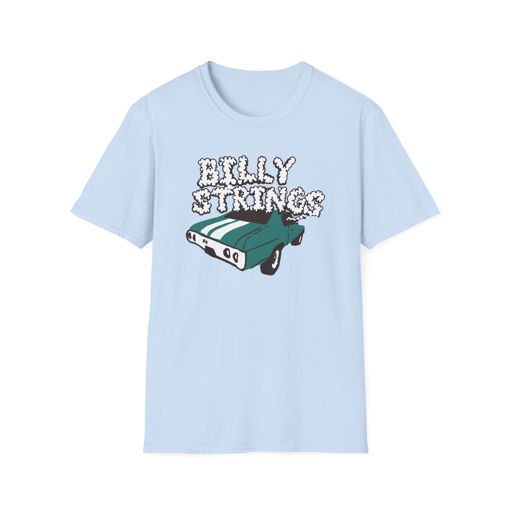 Billy Strings Imogene + Willie X Billy Strings Highway Prayers Green Car Unisex Softstyle T-Shirt