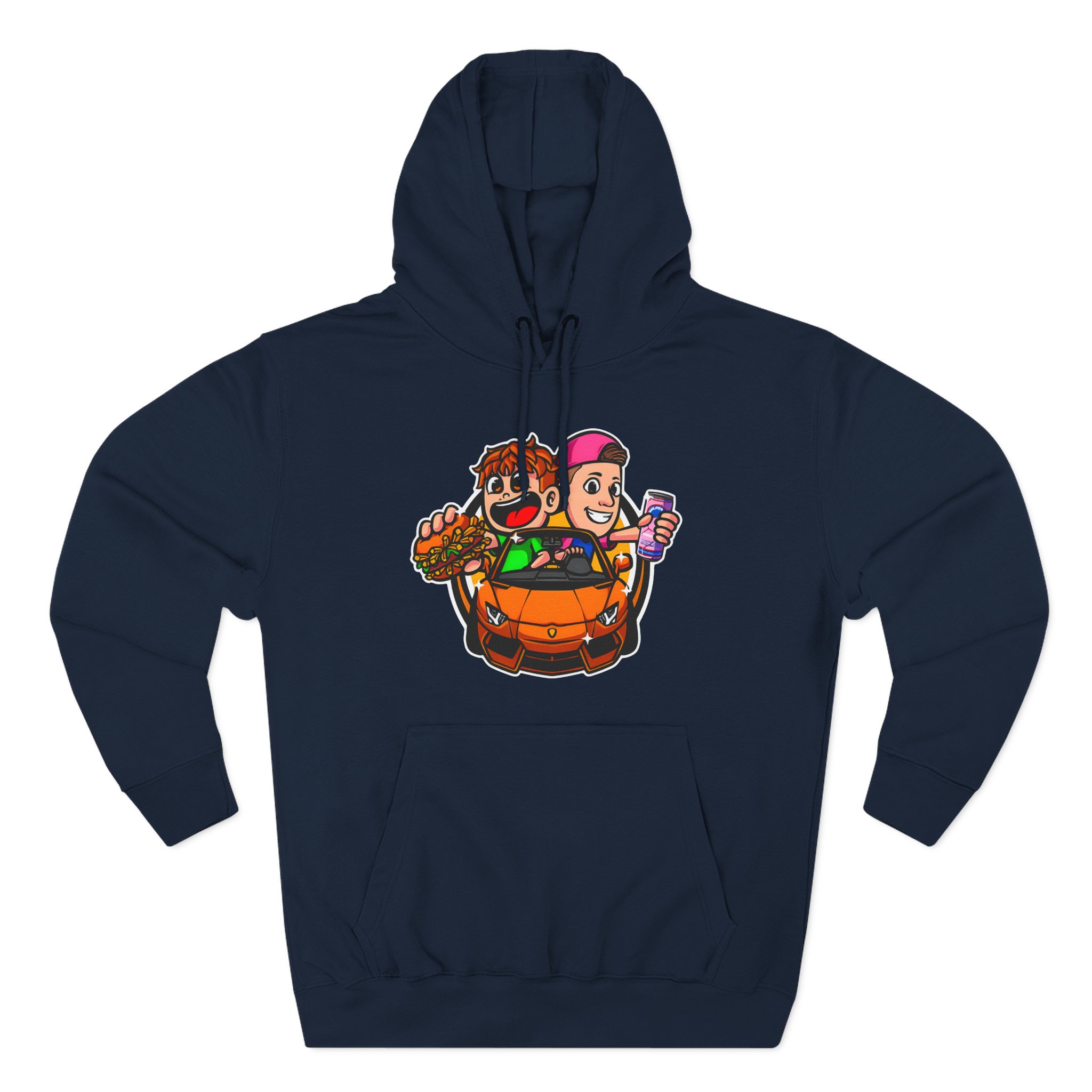Burger Pommes Three-Panel Fleece Hoodie
