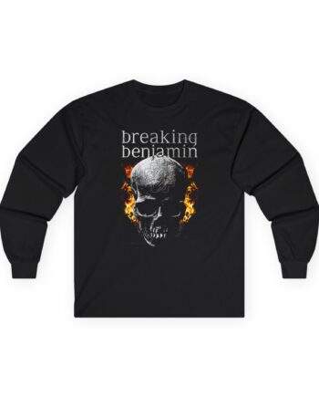 Breaking Benjamin Fire Skull Unisex Ultra Cotton Long Sleeve Tee