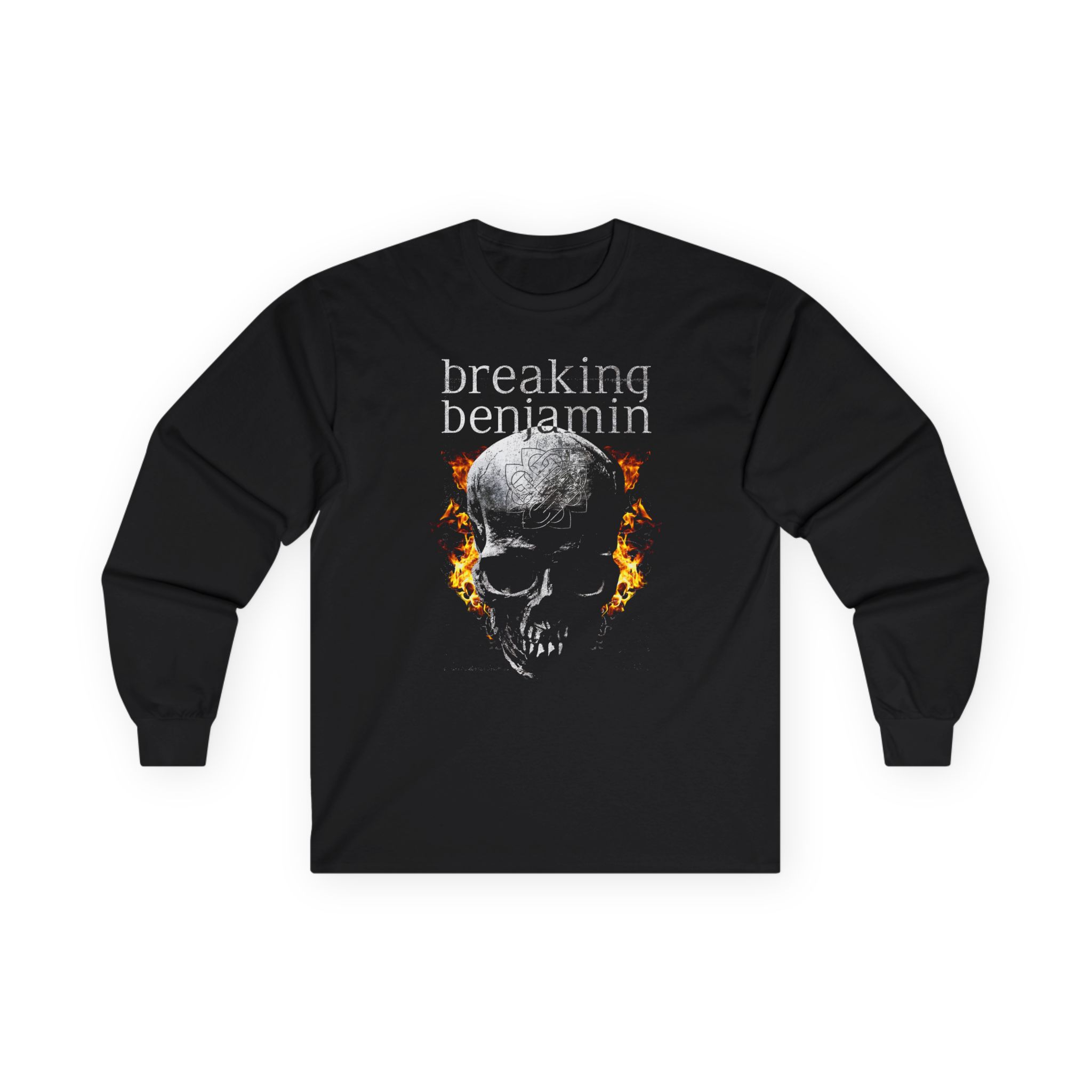 Breaking Benjamin Fire Skull Unisex Ultra Cotton Long Sleeve Tee