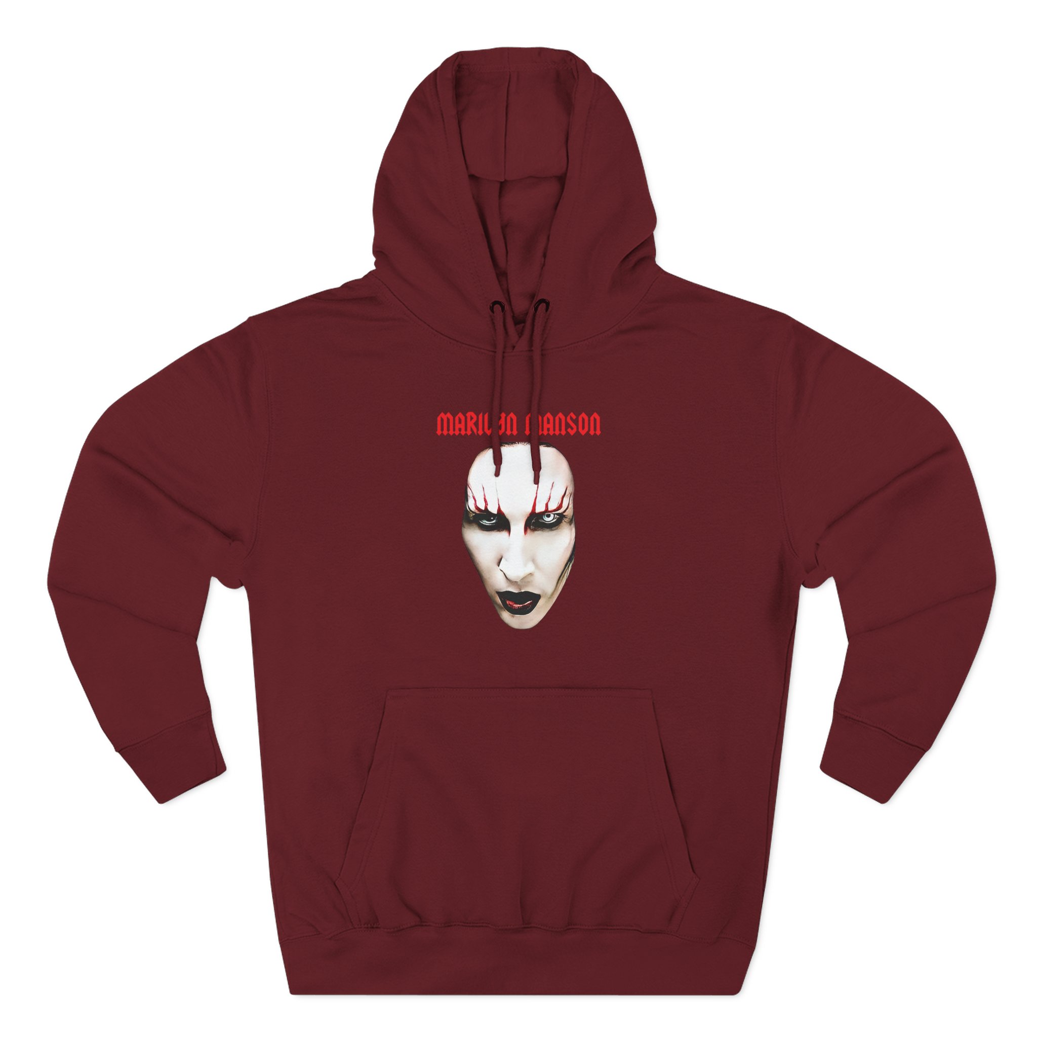 Marilyn Manson Red Lips Three-Panel Fleece Hoodie