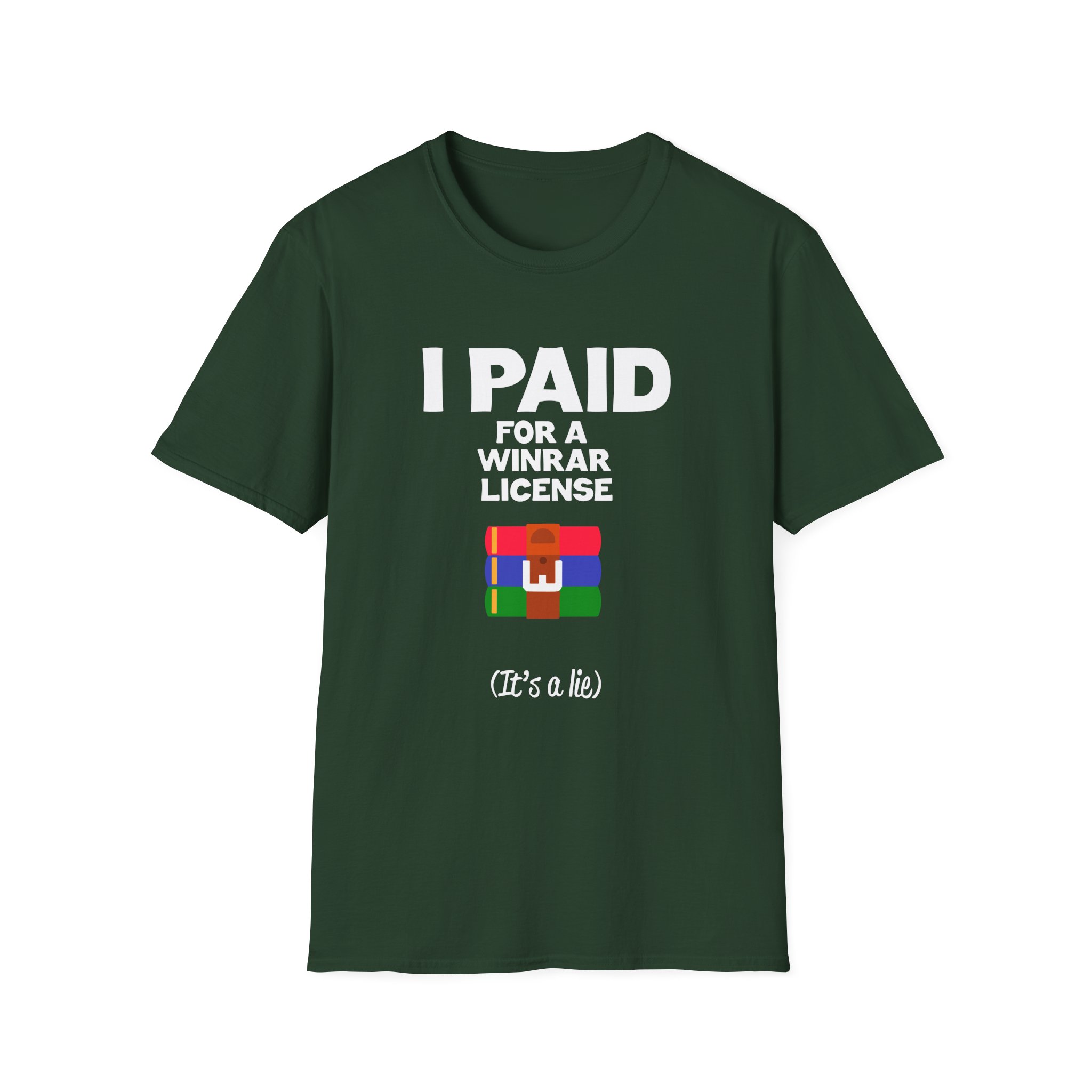 Winrar I Paid for a License Unisex Softstyle T-Shirt