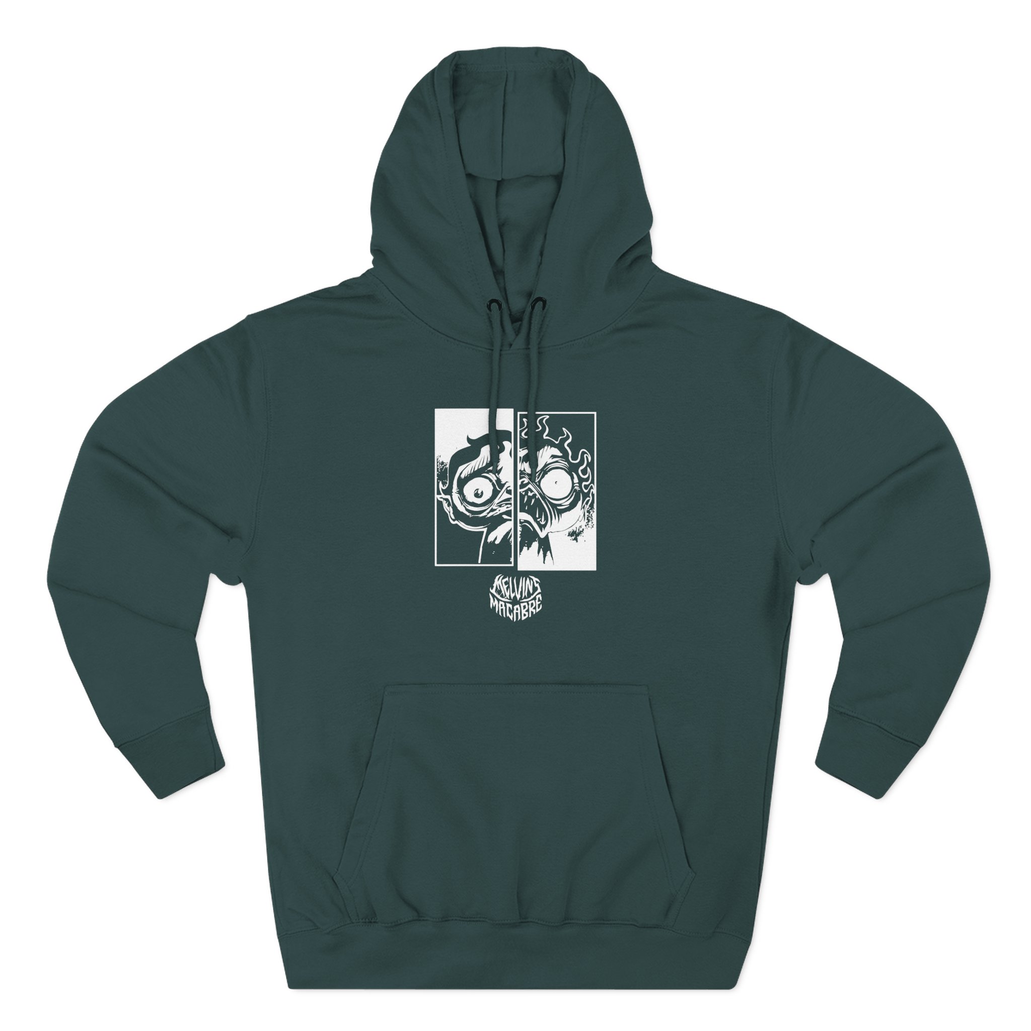 Papa Meat the Queen of Mensis Three-Panel Fleece Hoodie