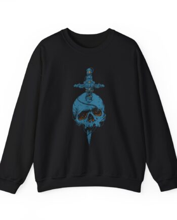 High on Fire Skull Knife Unisex Heavy Blend™ Crewneck Sweatshirt