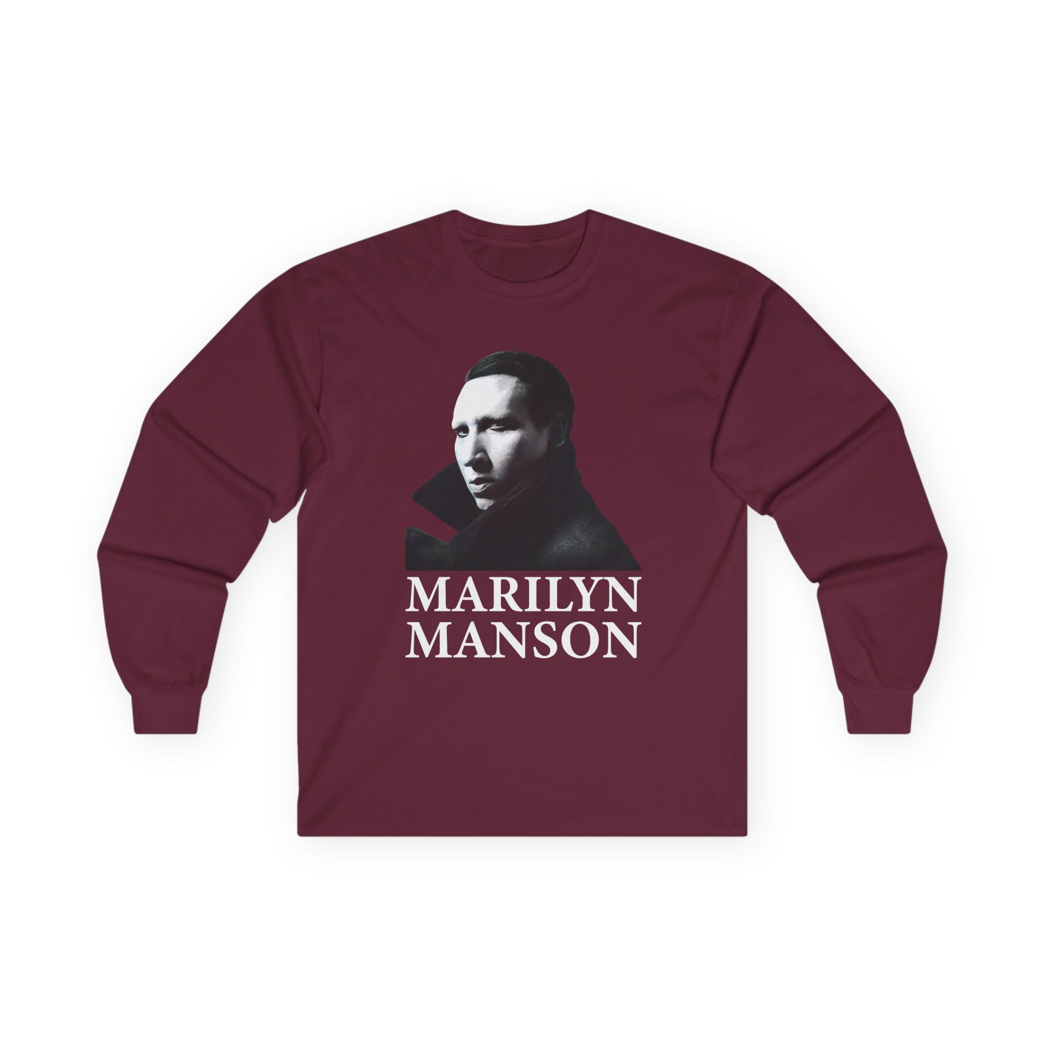 Marilyn Manson Face Unisex Ultra Cotton Long Sleeve Tee