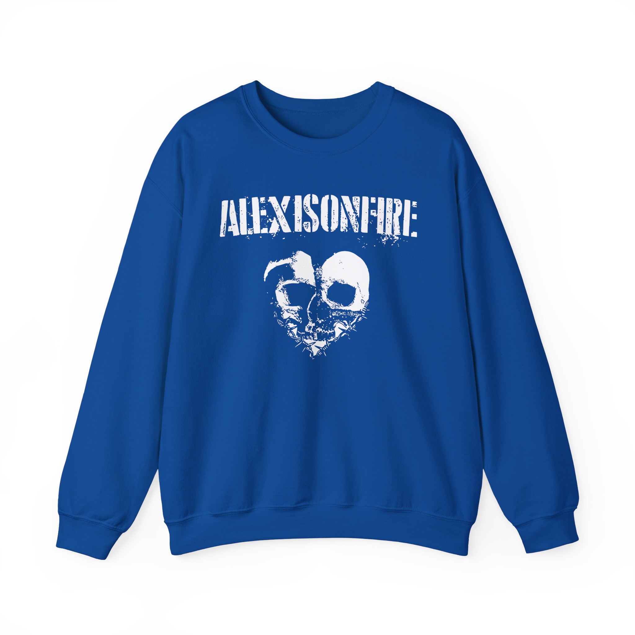 Alexisonfire Barbed Wire Heartskull Unisex Heavy Blendâ„¢ Crewneck Sweatshirt
