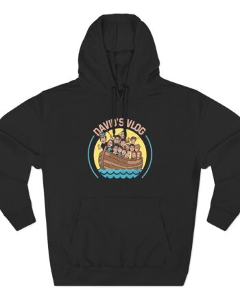 David Dobrik  David's Vlog Three-Panel Fleece Hoodie