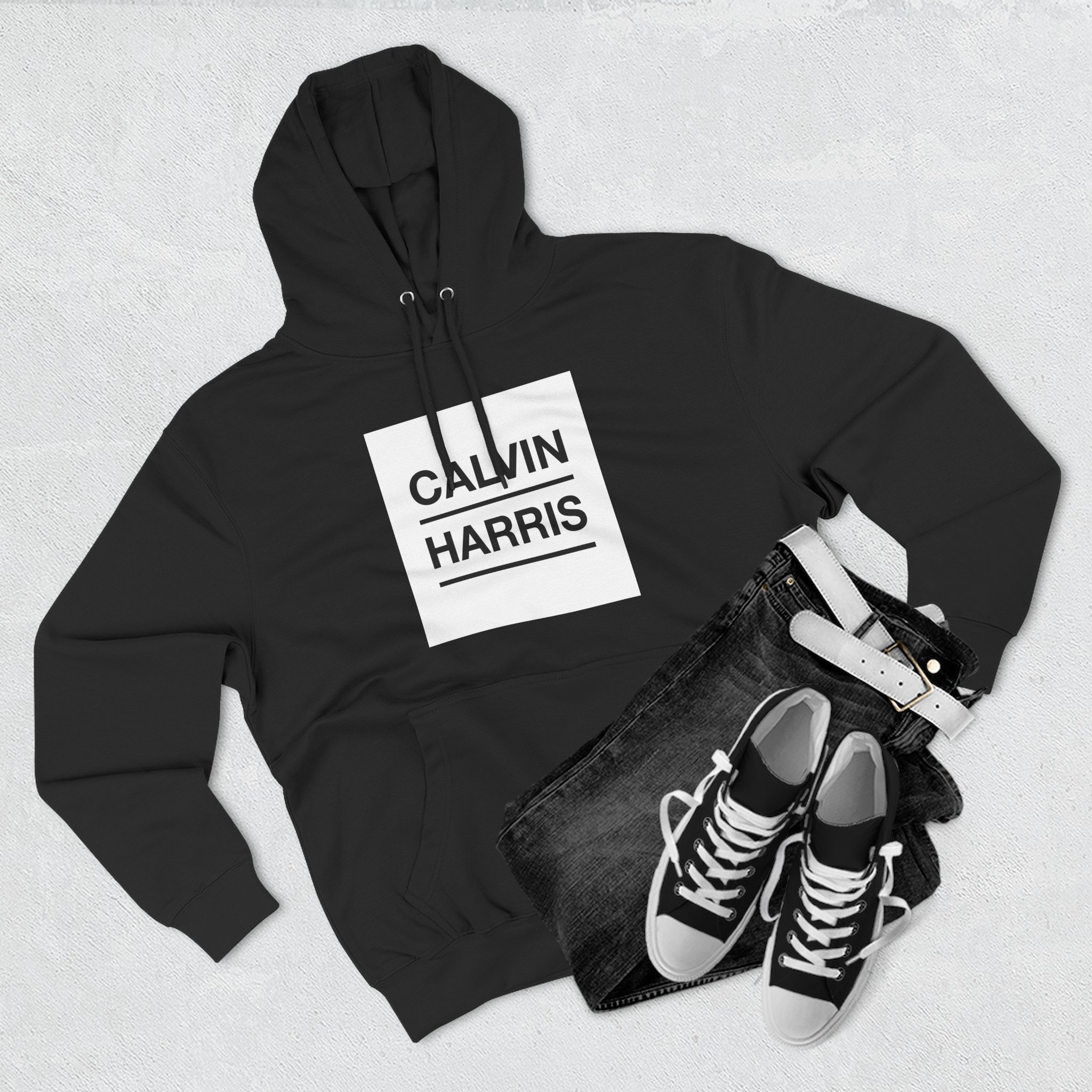 Calvin Harris Three-Panel Fleece Hoodie