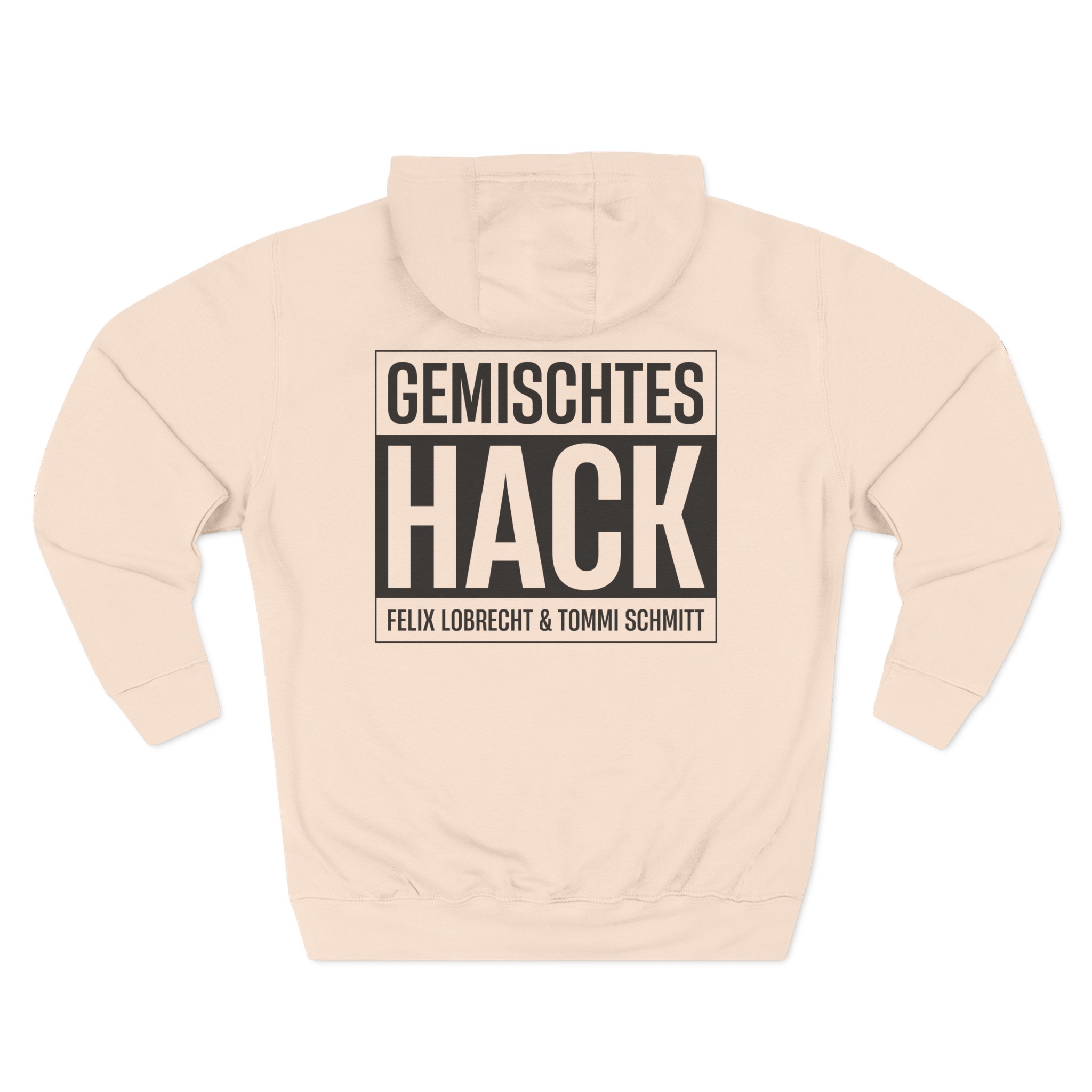 Gemischtes Hack Logo Three-Panel Fleece Hoodie