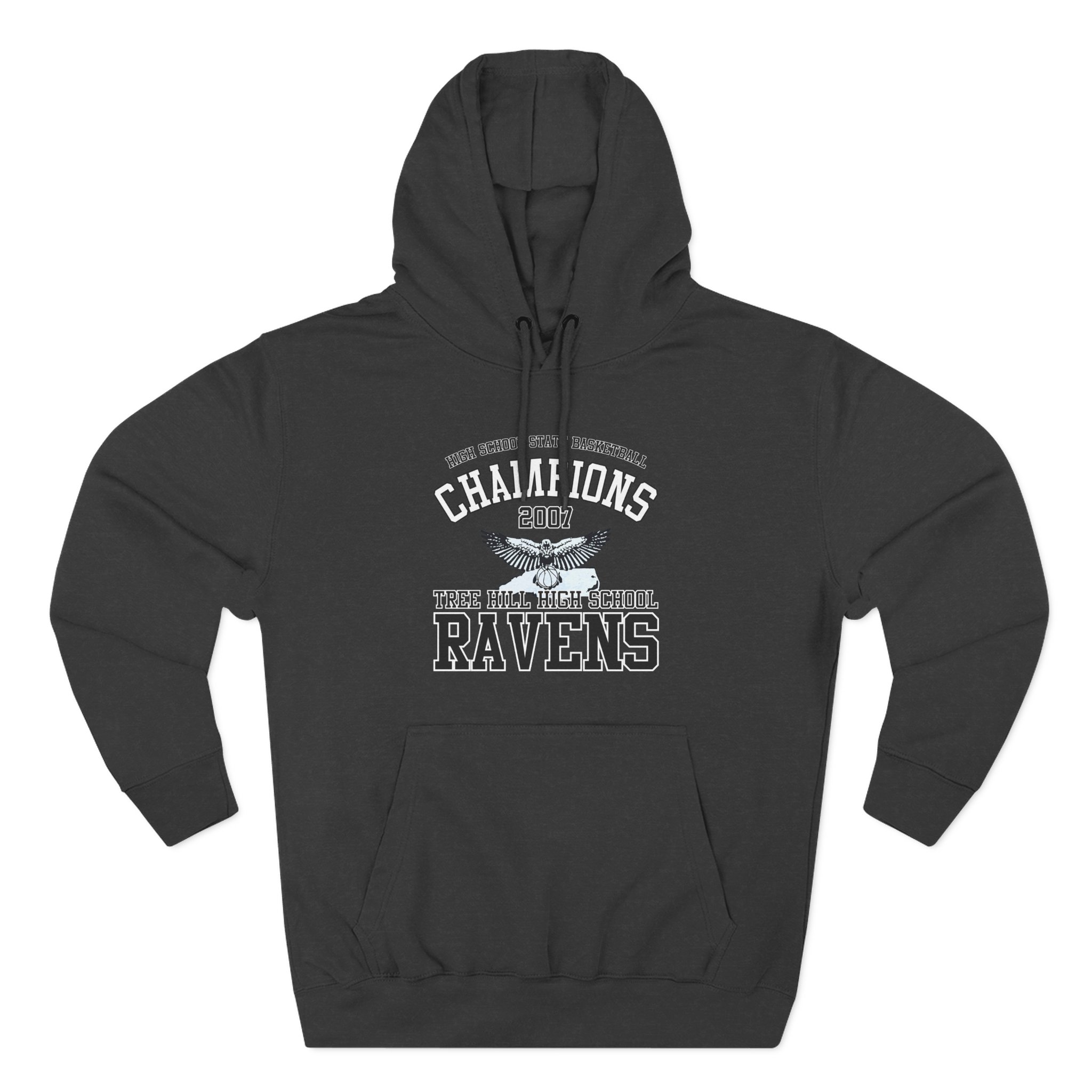 Tree Hill Ravens High School Champions One Tree Hill Three-Panel Fleece Hoodie