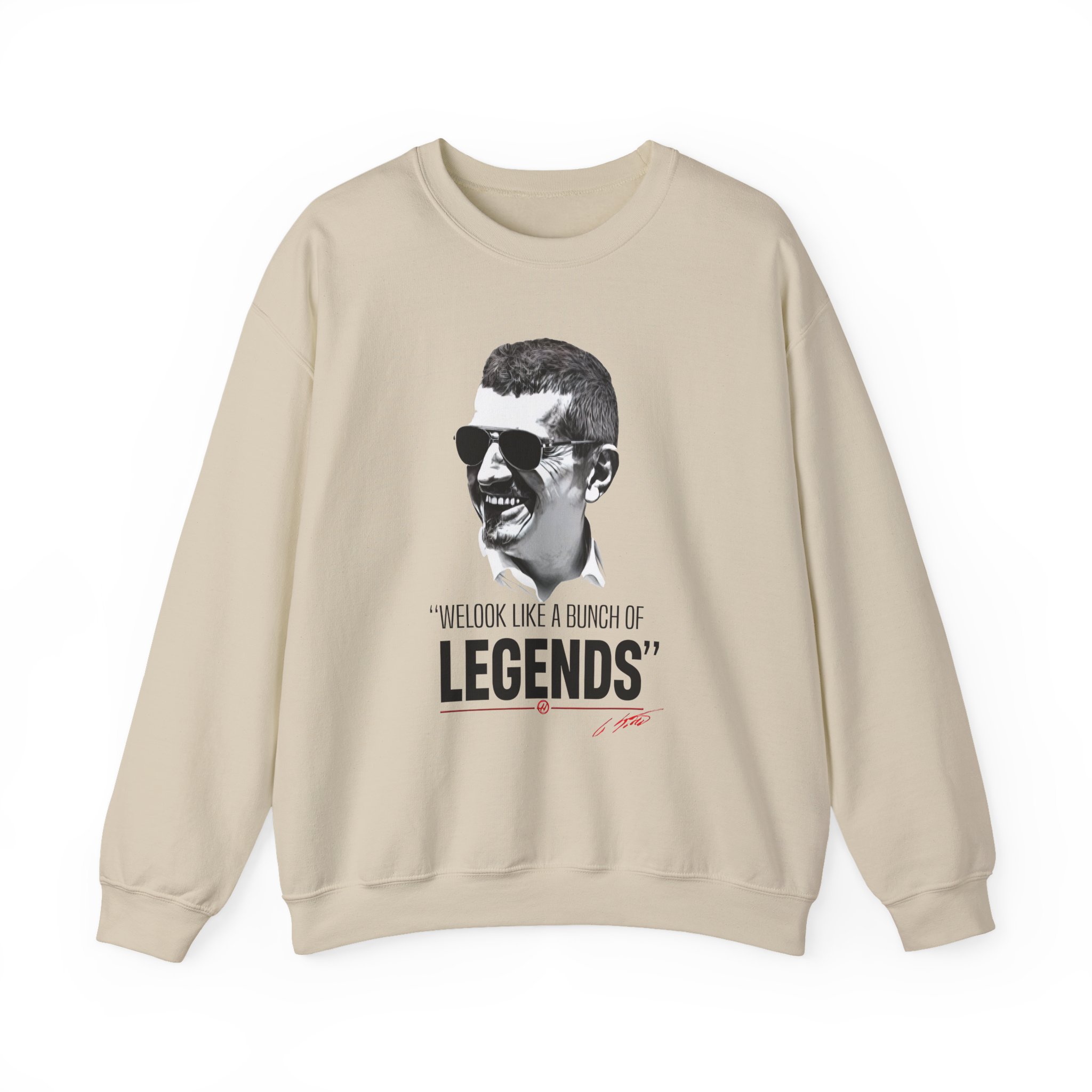 Haas F1 Guenther Steiner Legends Unisex Heavy Blendâ„¢ Crewneck Sweatshirt