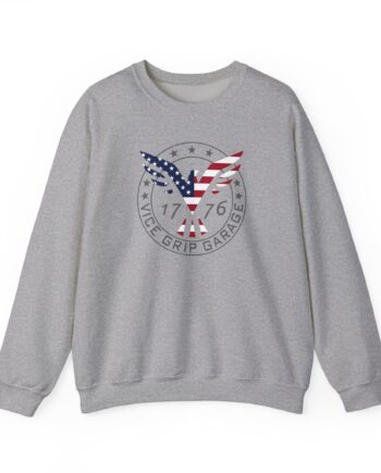 Vicegripgarage Patriotic Flying Eagle Unisex Heavy Blend™ Crewneck Sweatshirt