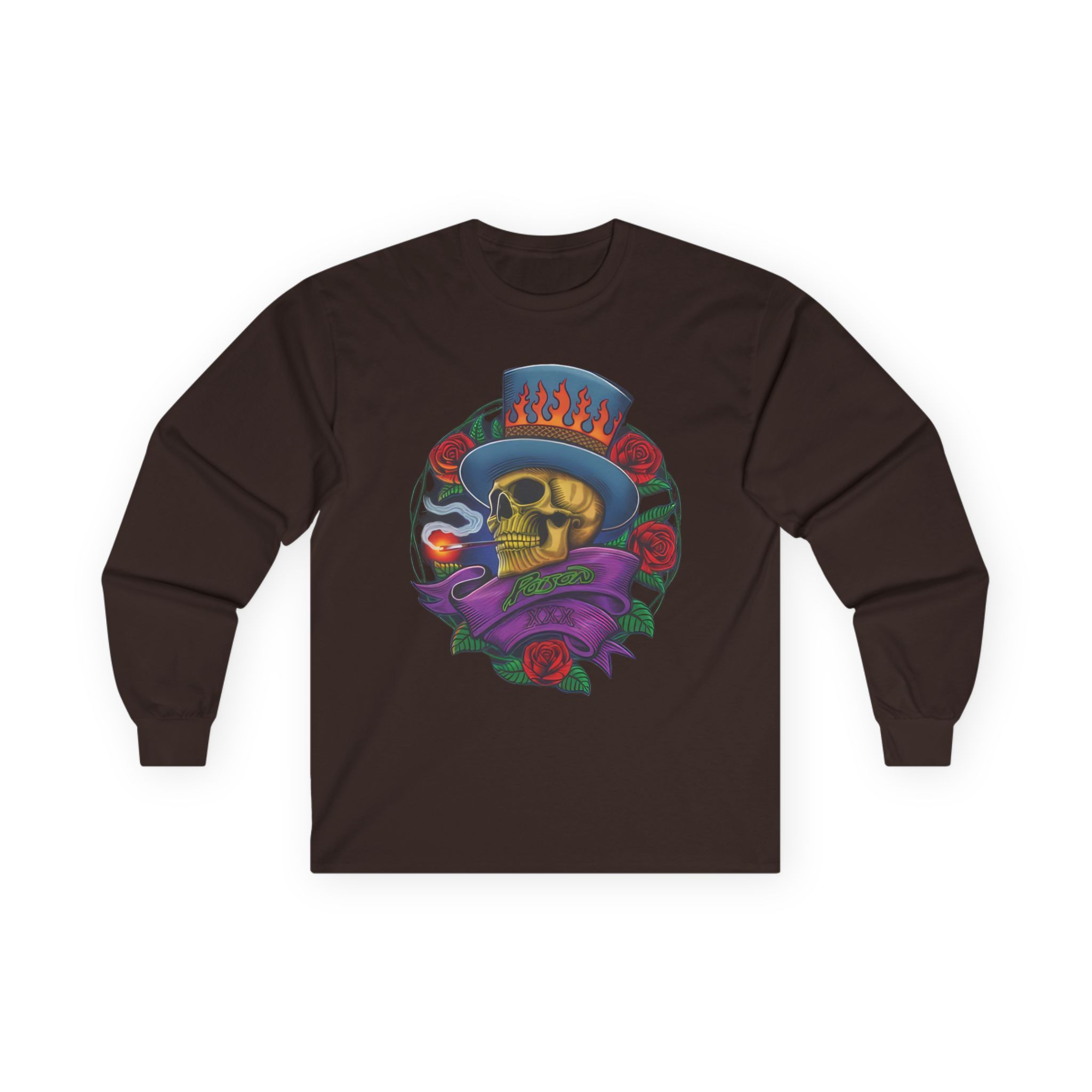 Poison Skull Unisex Ultra Cotton Long Sleeve Tee