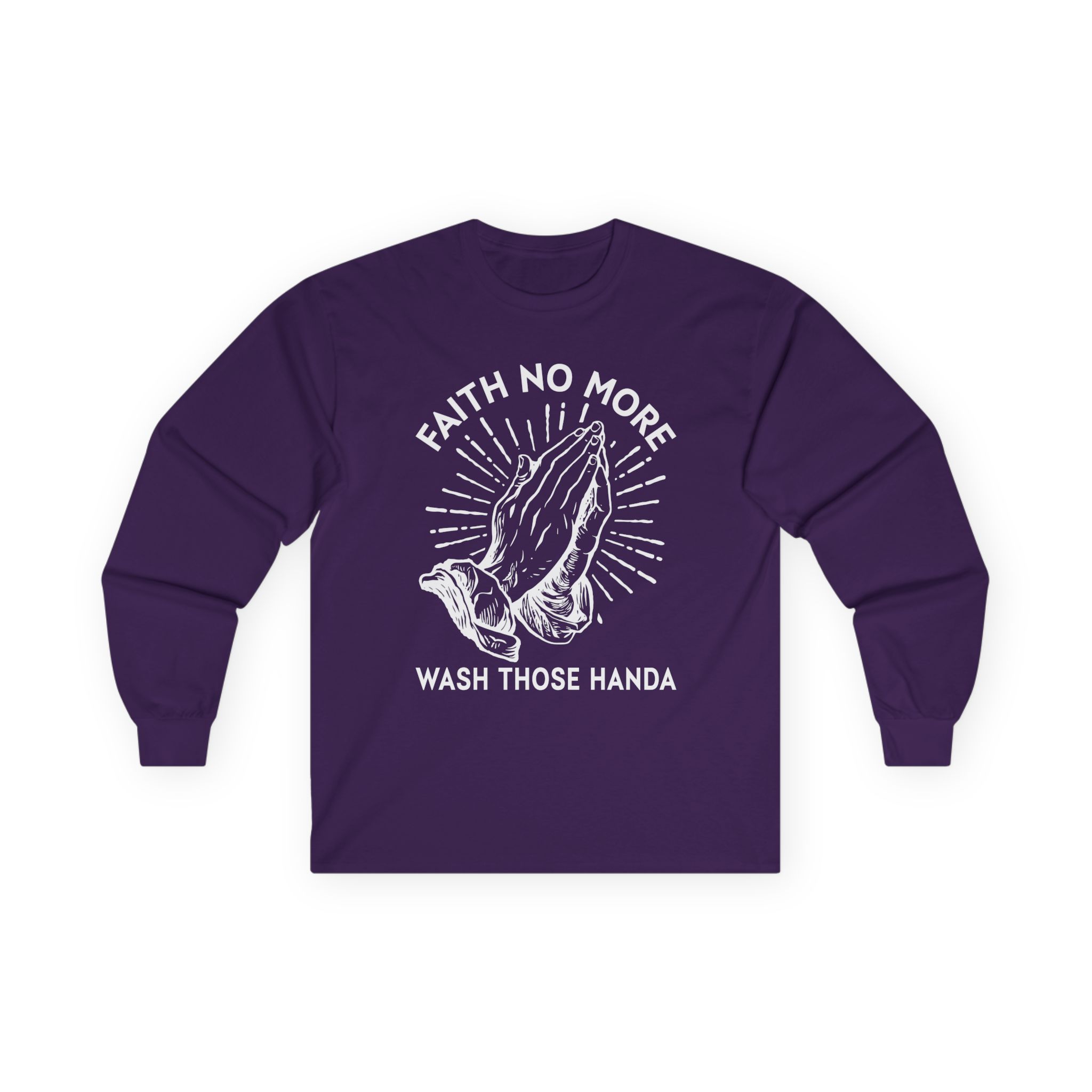 Faith No More Wash Your Hands Unisex Ultra Cotton Long Sleeve Tee