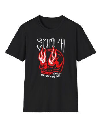 Sum 41 Skull Sketch Tour Unisex Softstyle T-Shirt