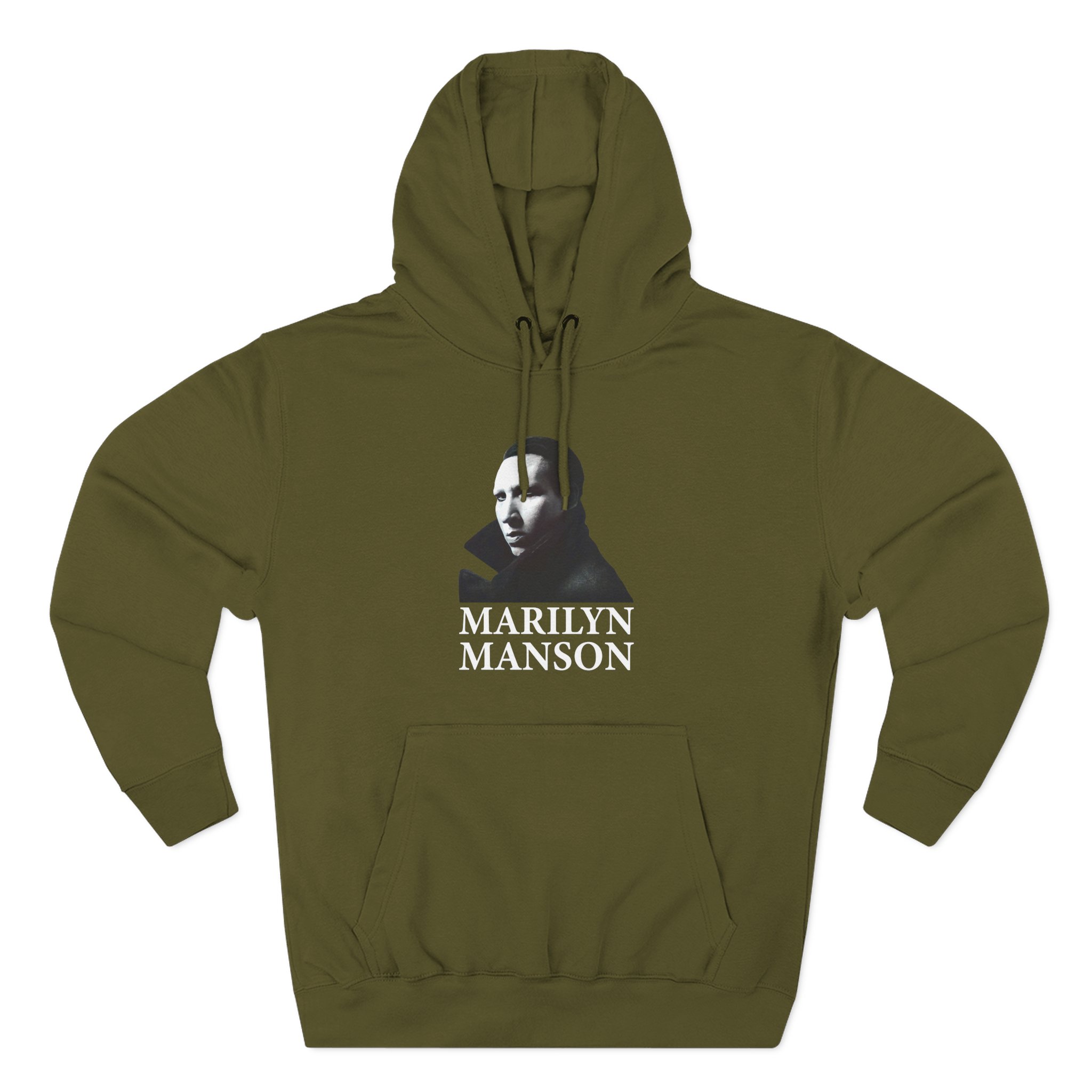 Marilyn Manson Face Three-Panel Fleece Hoodie