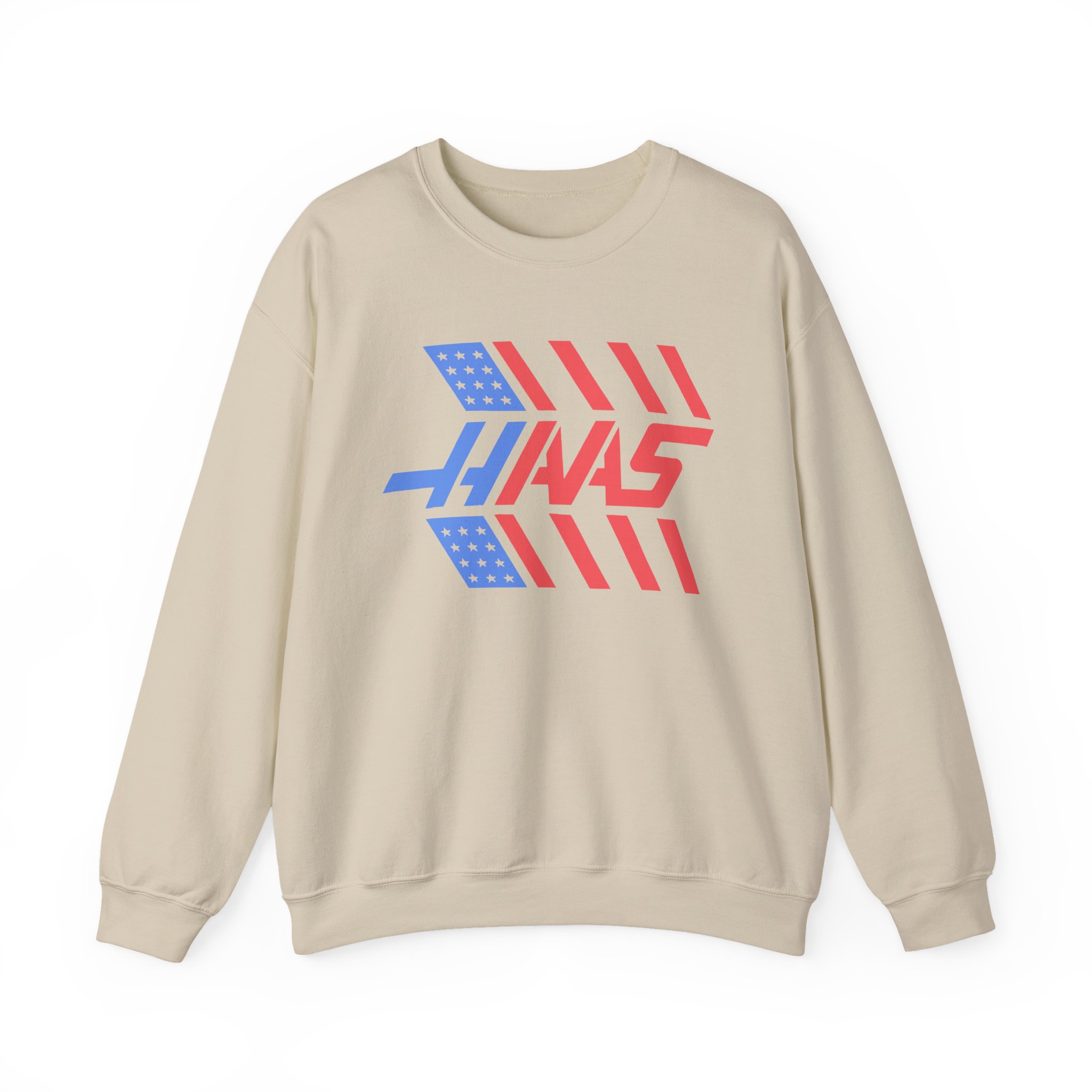 Haas F1 Stars and Stripes Unisex Heavy Blendâ„¢ Crewneck Sweatshirt
