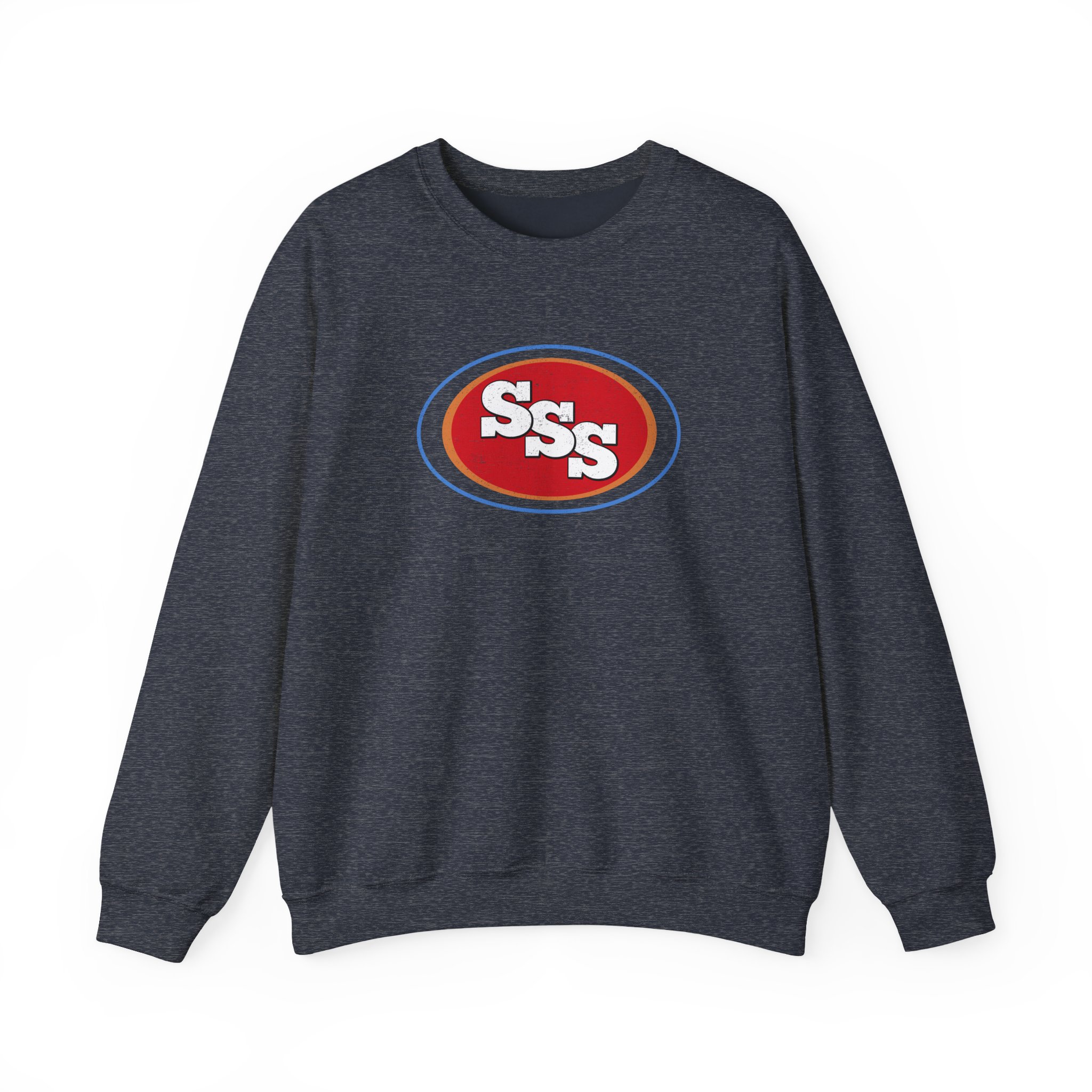 Seasick Steve Sss Oval Acid Unisex Heavy Blendâ„¢ Crewneck Sweatshirt