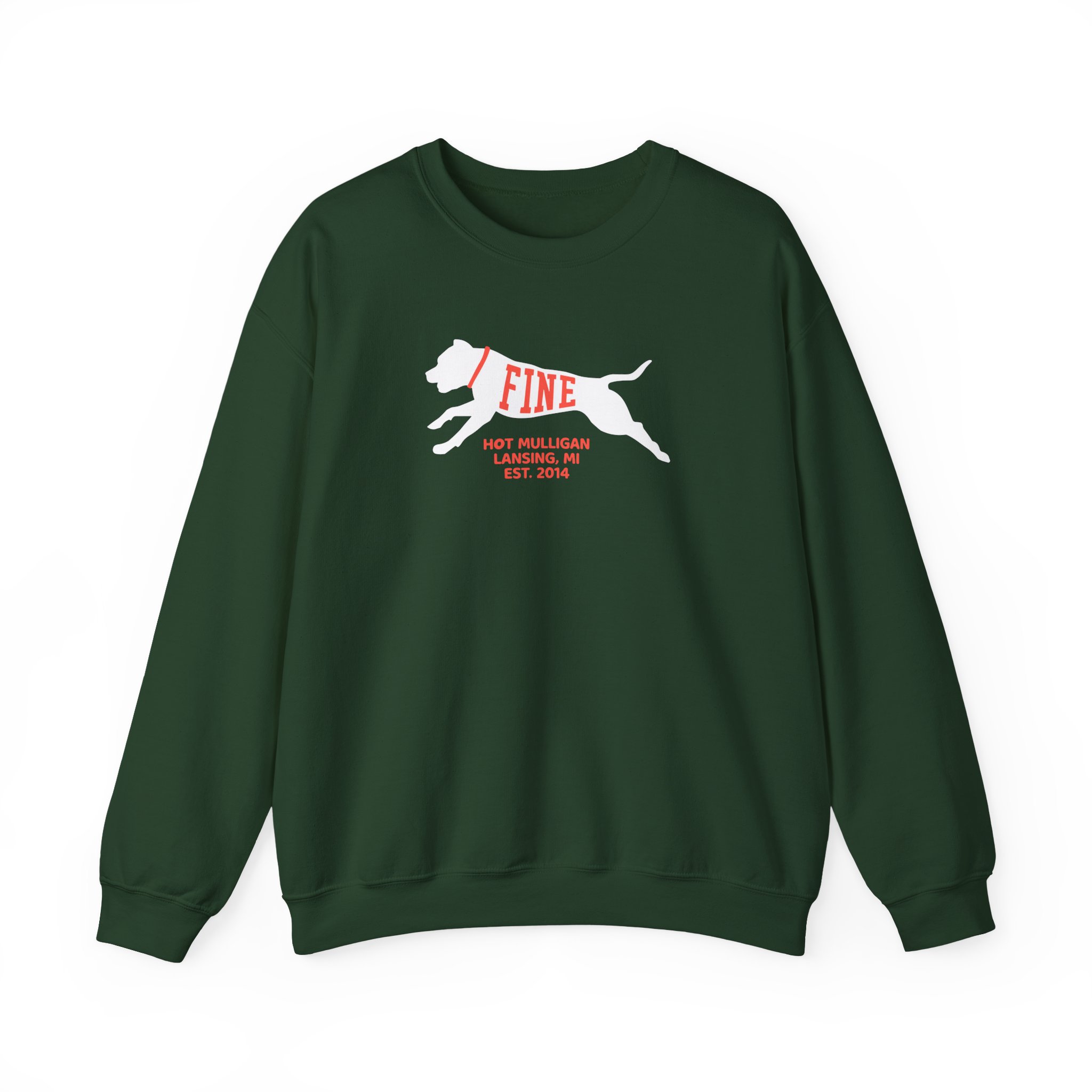 Hot Mulligan Fine Embroidered Unisex Heavy Blendâ„¢ Crewneck Sweatshirt