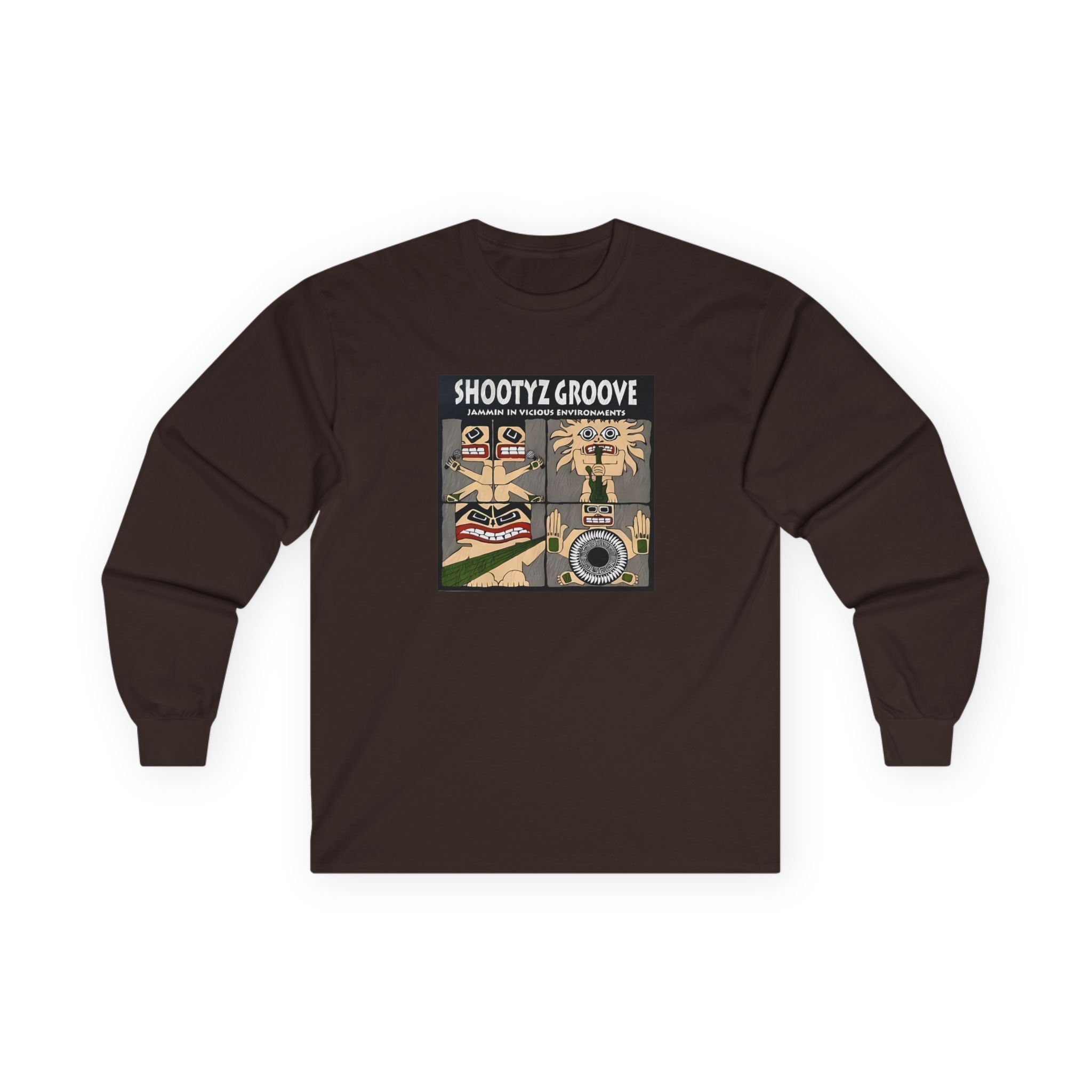 Shootyz Groove Jammin in Vicious Environments Album Cover Unisex Ultra Cotton Long Sleeve Tee
