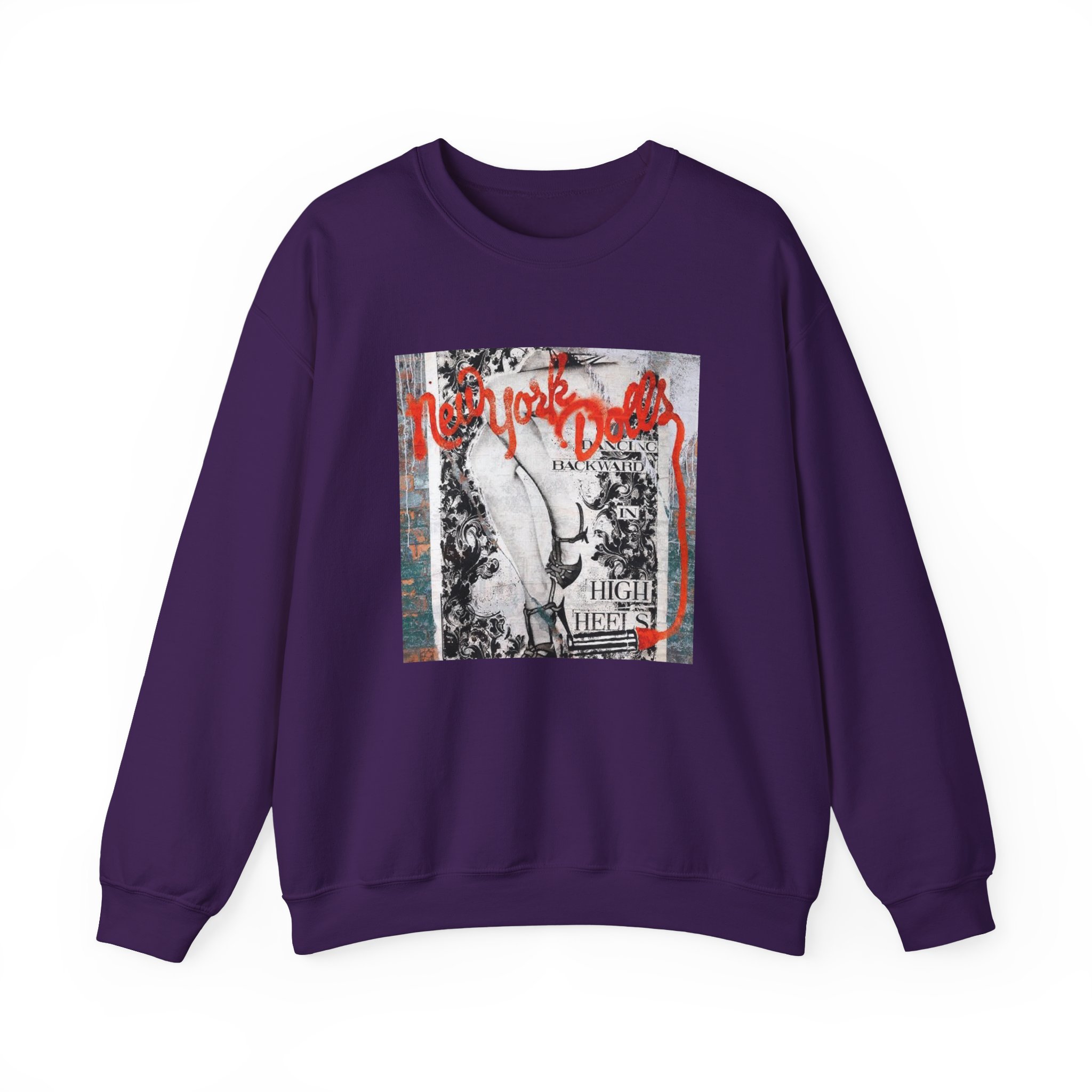 New York Dolls Dancing Backward Album Unisex Heavy Blendâ„¢ Crewneck Sweatshirt