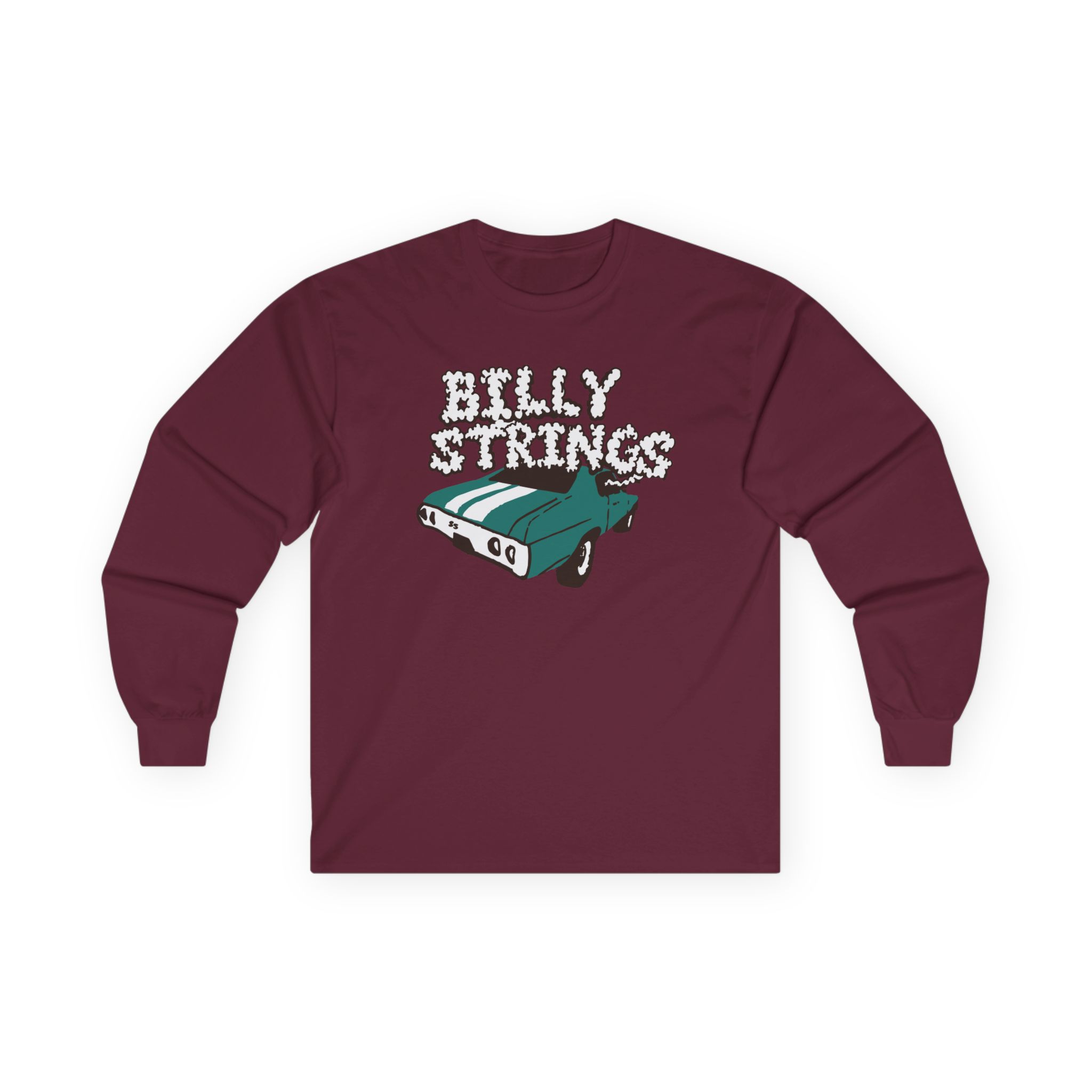 Billy Strings Imogene + Willie X Billy Strings Highway Prayers Green Car Unisex Ultra Cotton Long Sleeve Tee