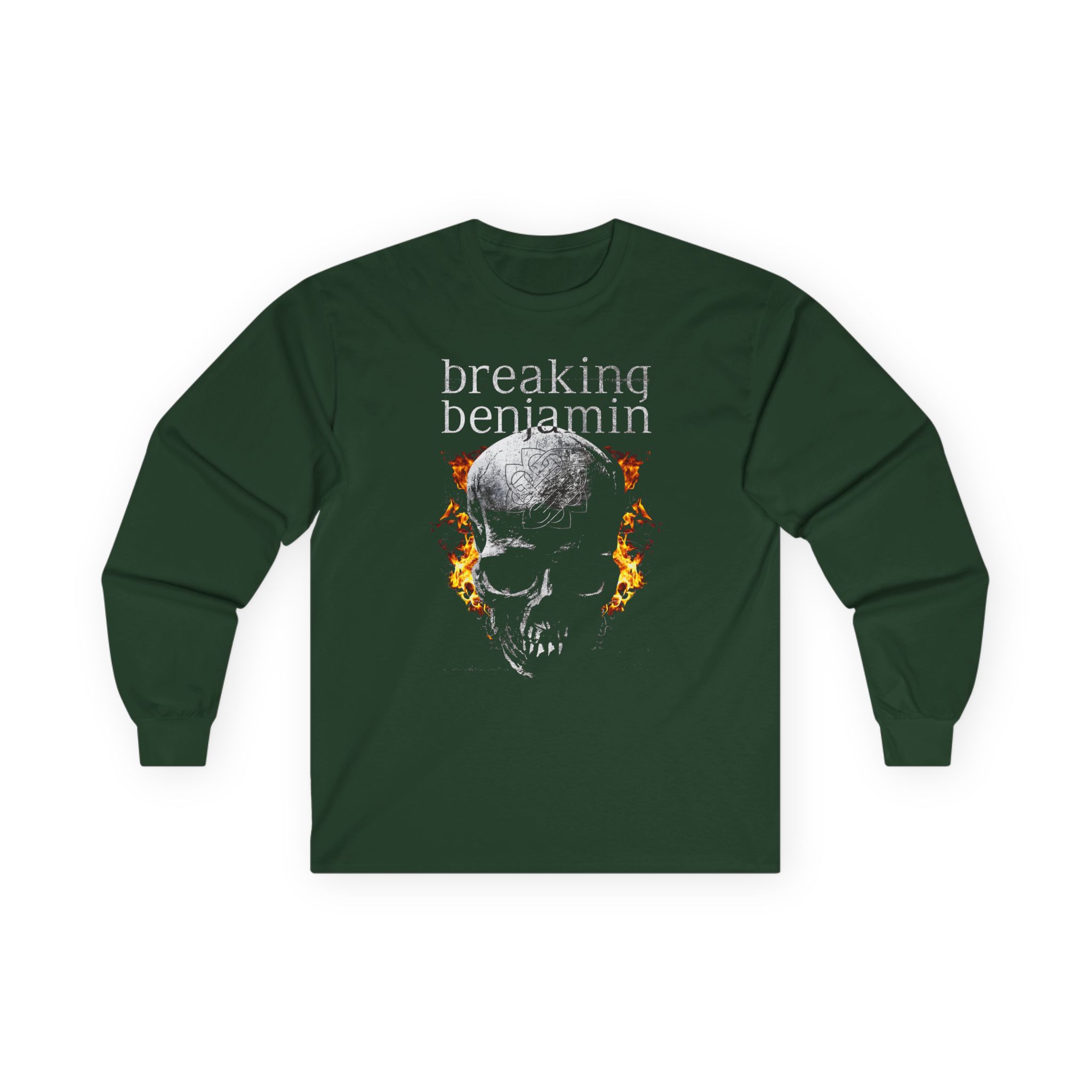 Breaking Benjamin Fire Skull Unisex Ultra Cotton Long Sleeve Tee