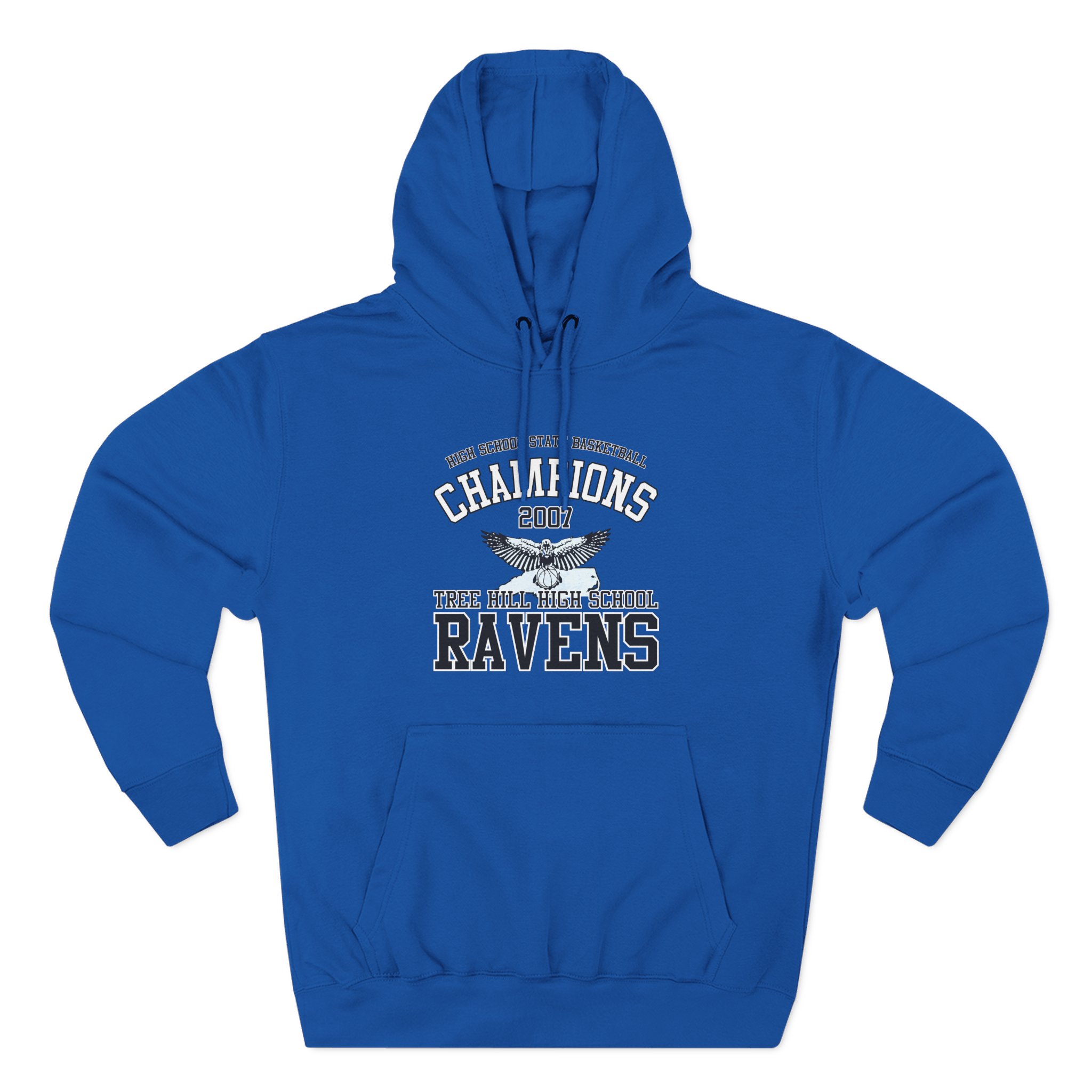 Tree Hill Ravens High School Champions One Tree Hill Three-Panel Fleece Hoodie