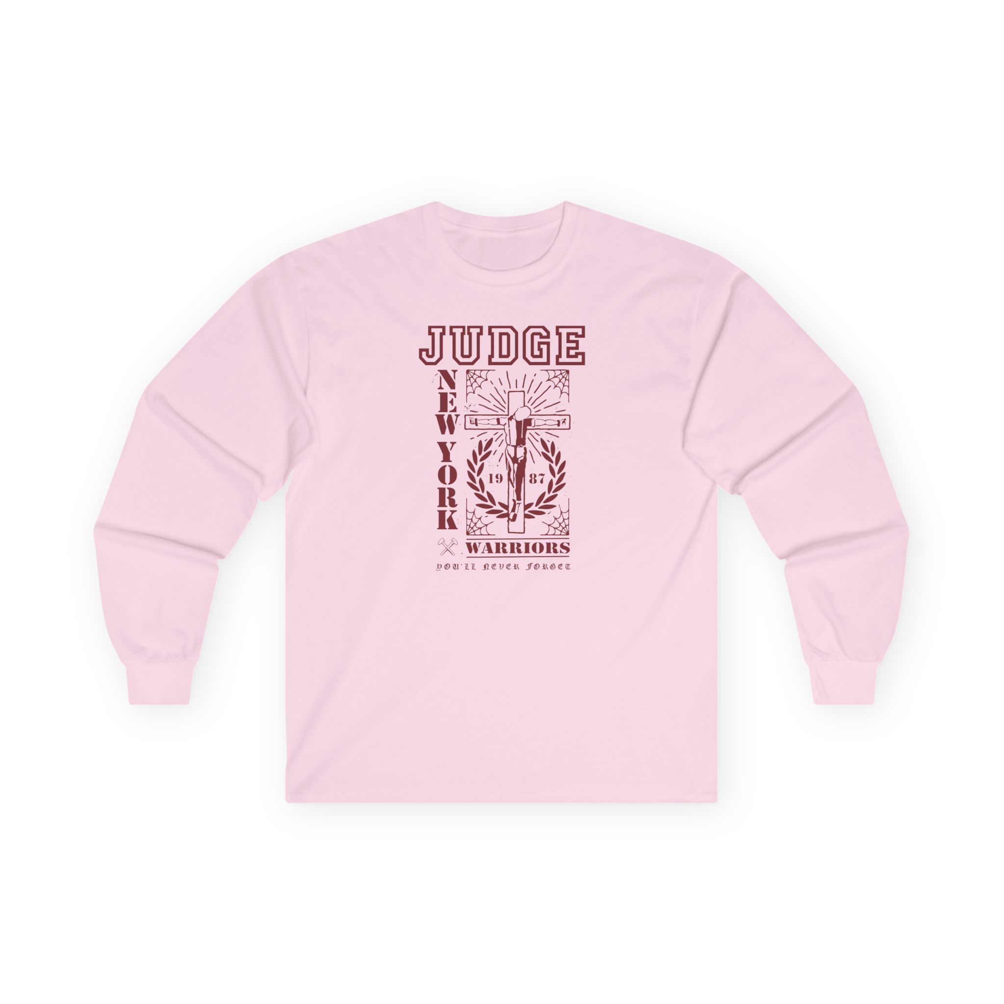 Judge Crucified Mustard Unisex Ultra Cotton Long Sleeve Tee