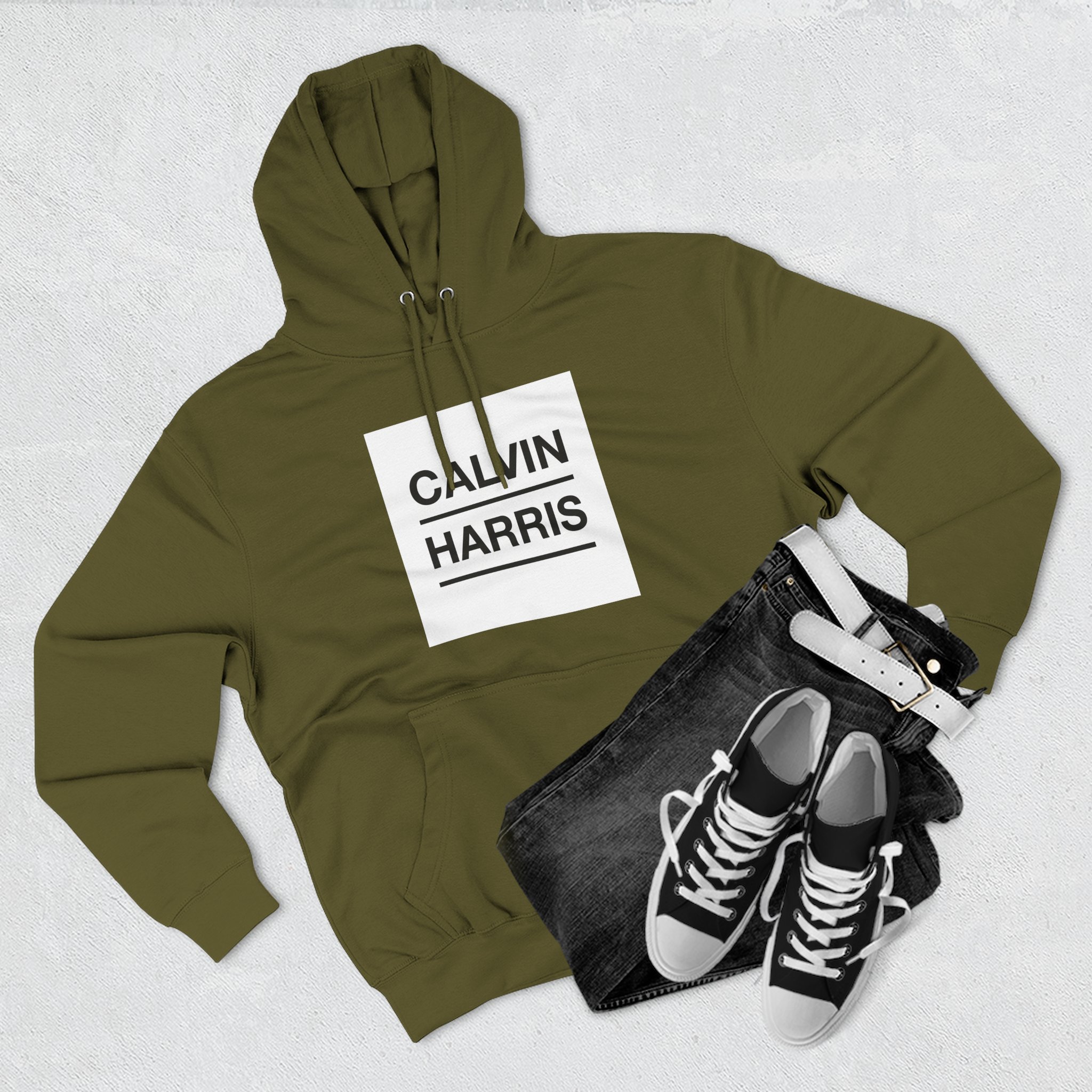 Calvin Harris Three-Panel Fleece Hoodie