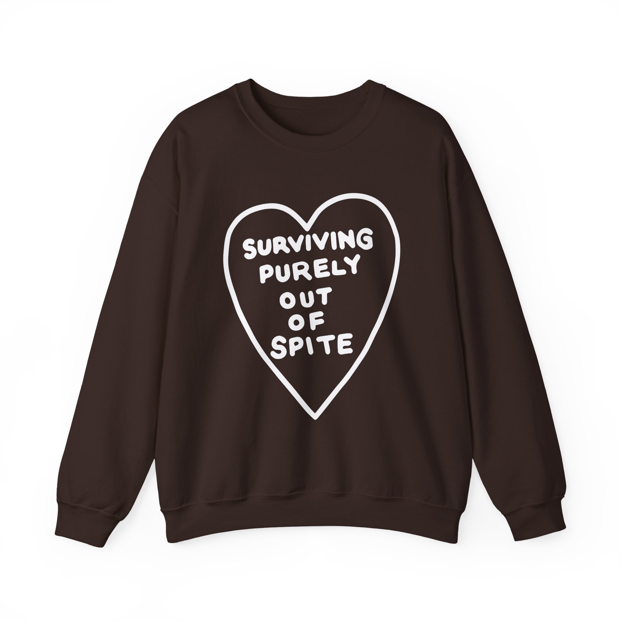 Elyse Myers Surviving Purely Out of Spite Unisex Heavy Blendâ„¢ Crewneck Sweatshirt