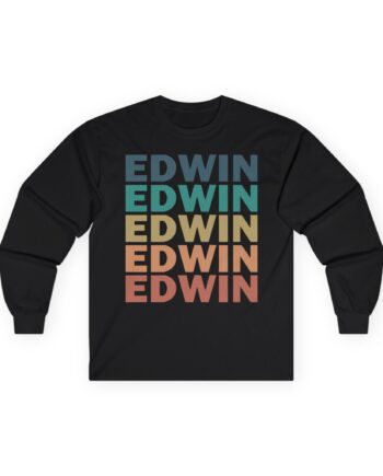 Edwin Rosen Retro Unisex Ultra Cotton Long Sleeve Tee