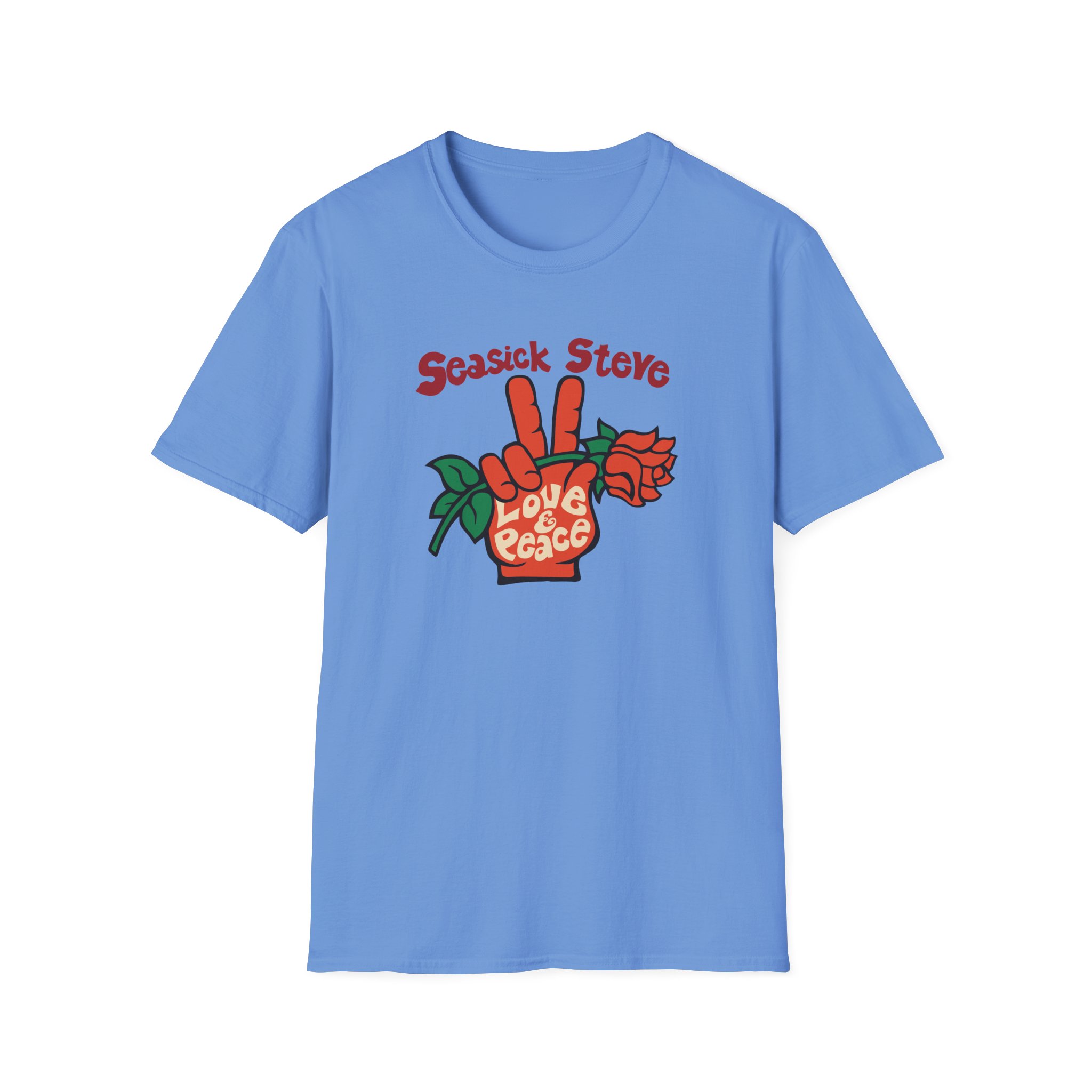 Seasick Steve Love & Peace Unisex Softstyle T-Shirt