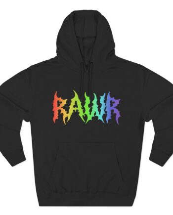 Izzzyzzz Rawr Three-Panel Fleece Hoodie