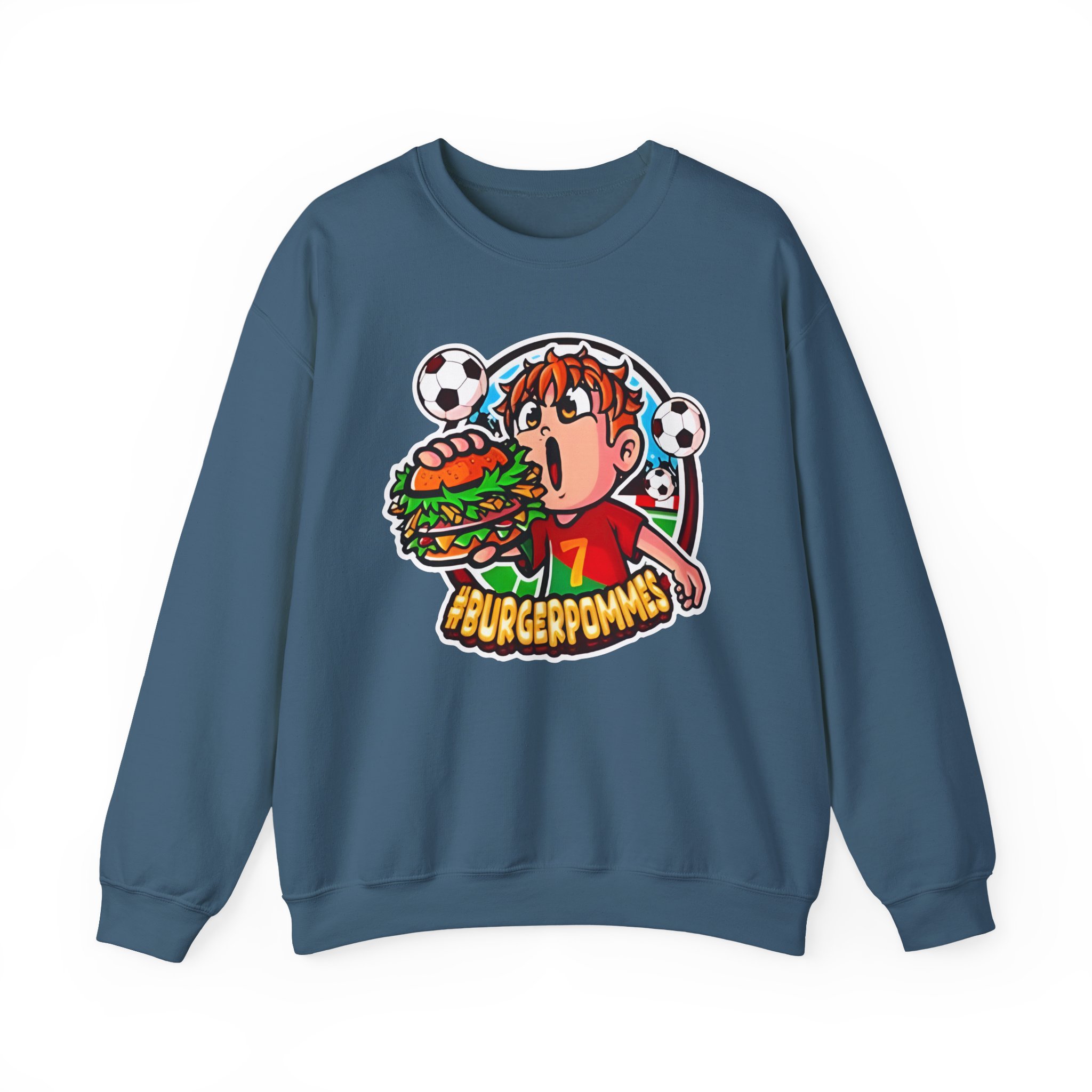 Burger Pommes Unisex Heavy Blendâ„¢ Crewneck Sweatshirt