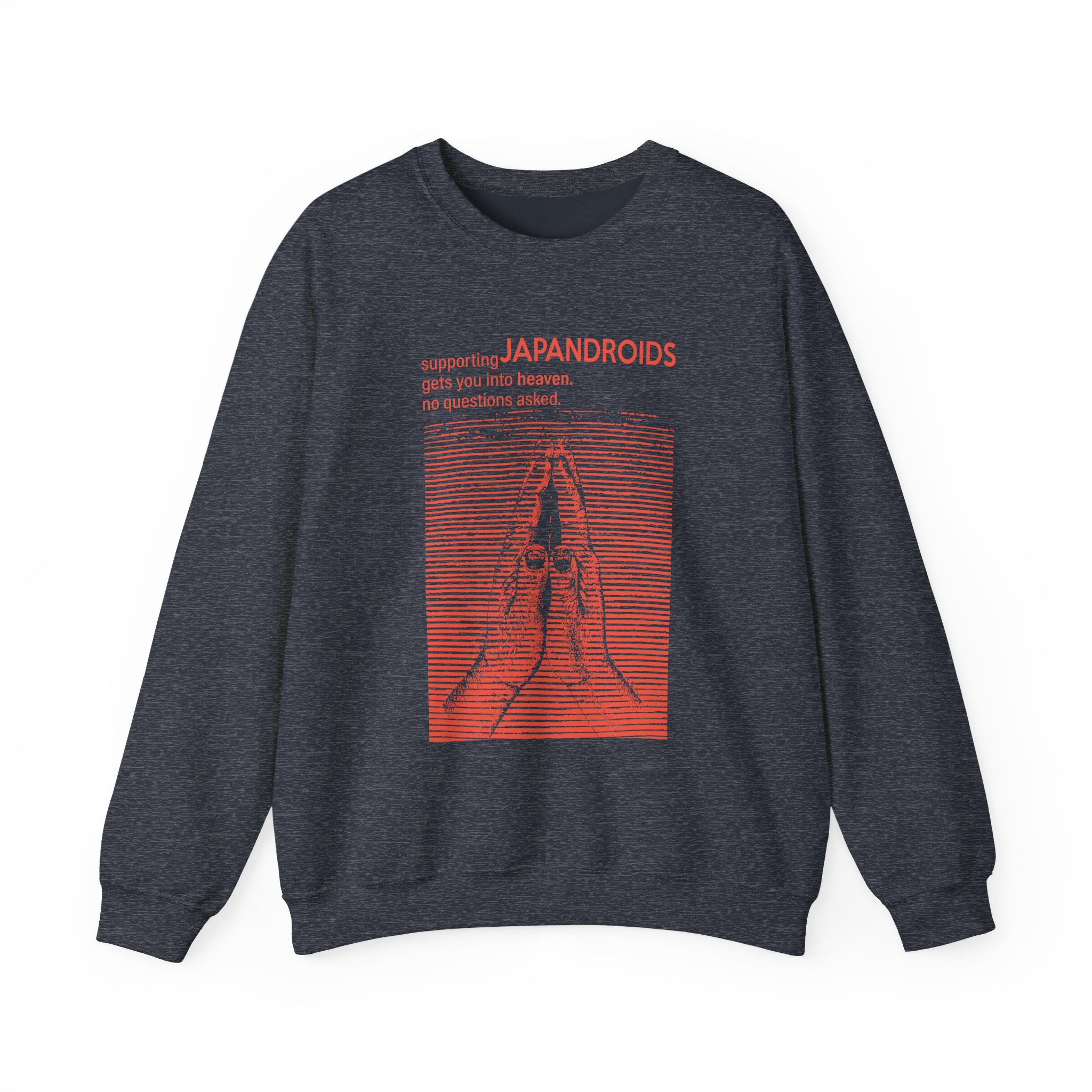 Supporting Japandroids Gets You Into Heaven No Questions Asked Unisex Heavy Blendâ„¢ Crewneck Sweatshirt
