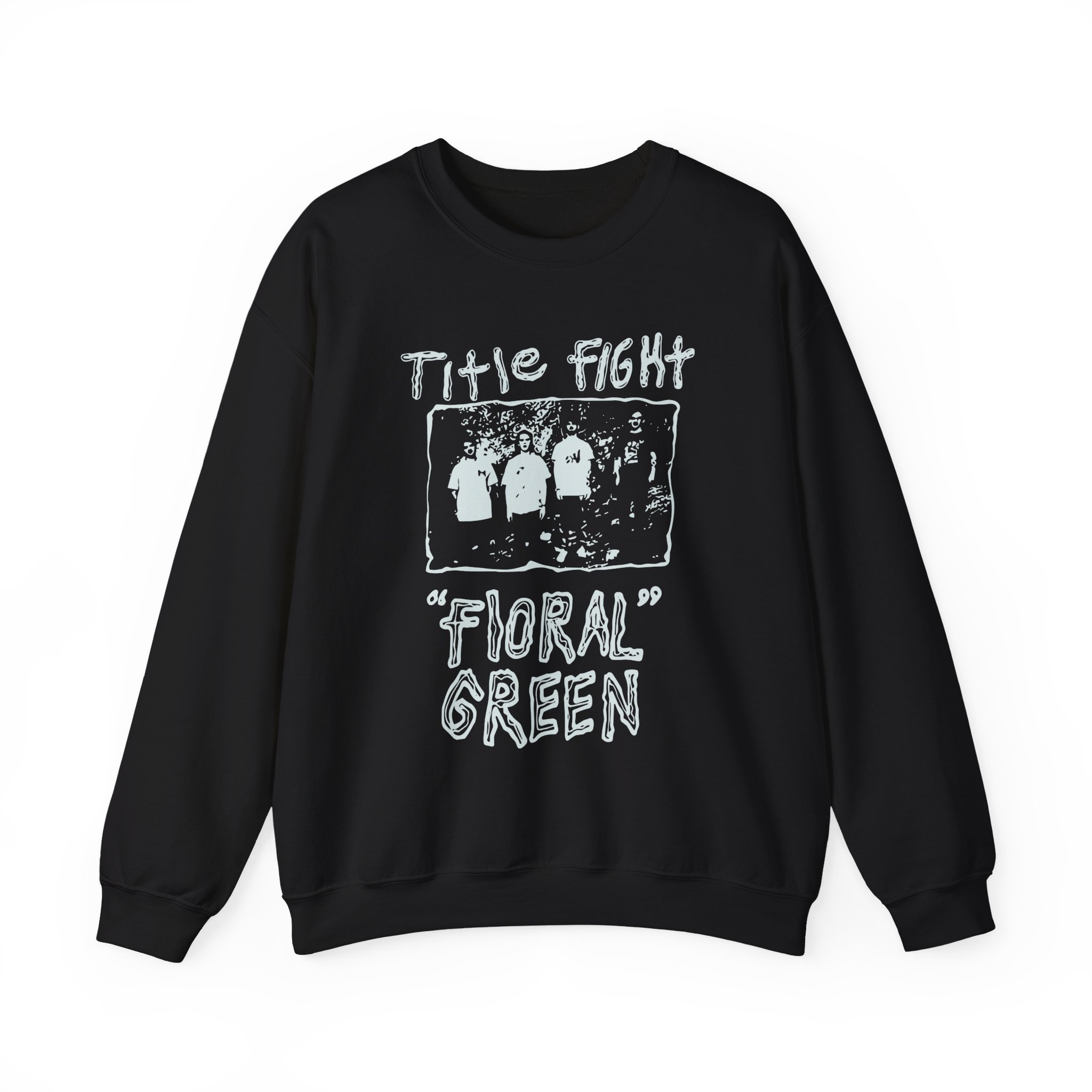 Title Fight Floral Green Unisex Heavy Blendâ„¢ Crewneck Sweatshirt