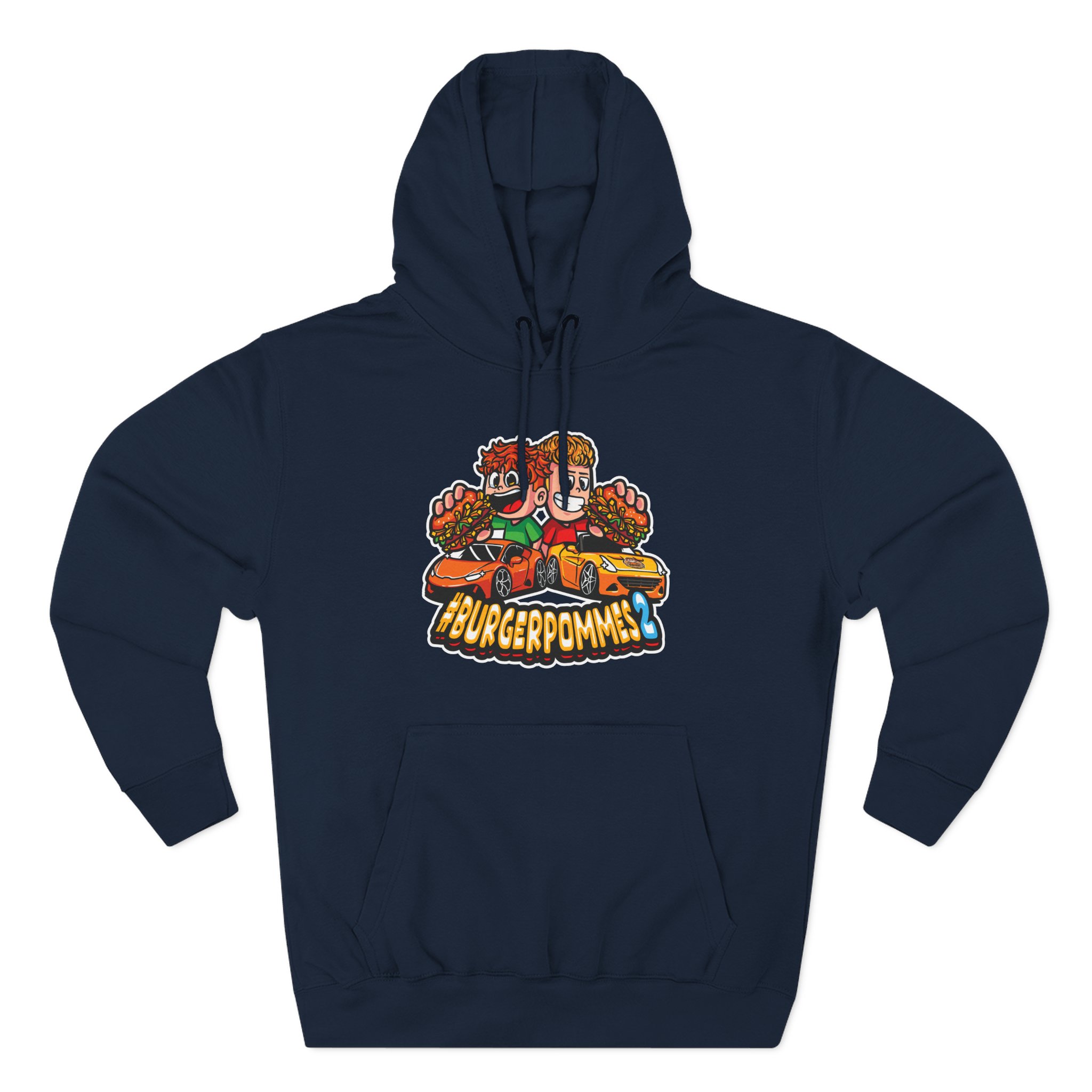 Burger Pommes Three-Panel Fleece Hoodie