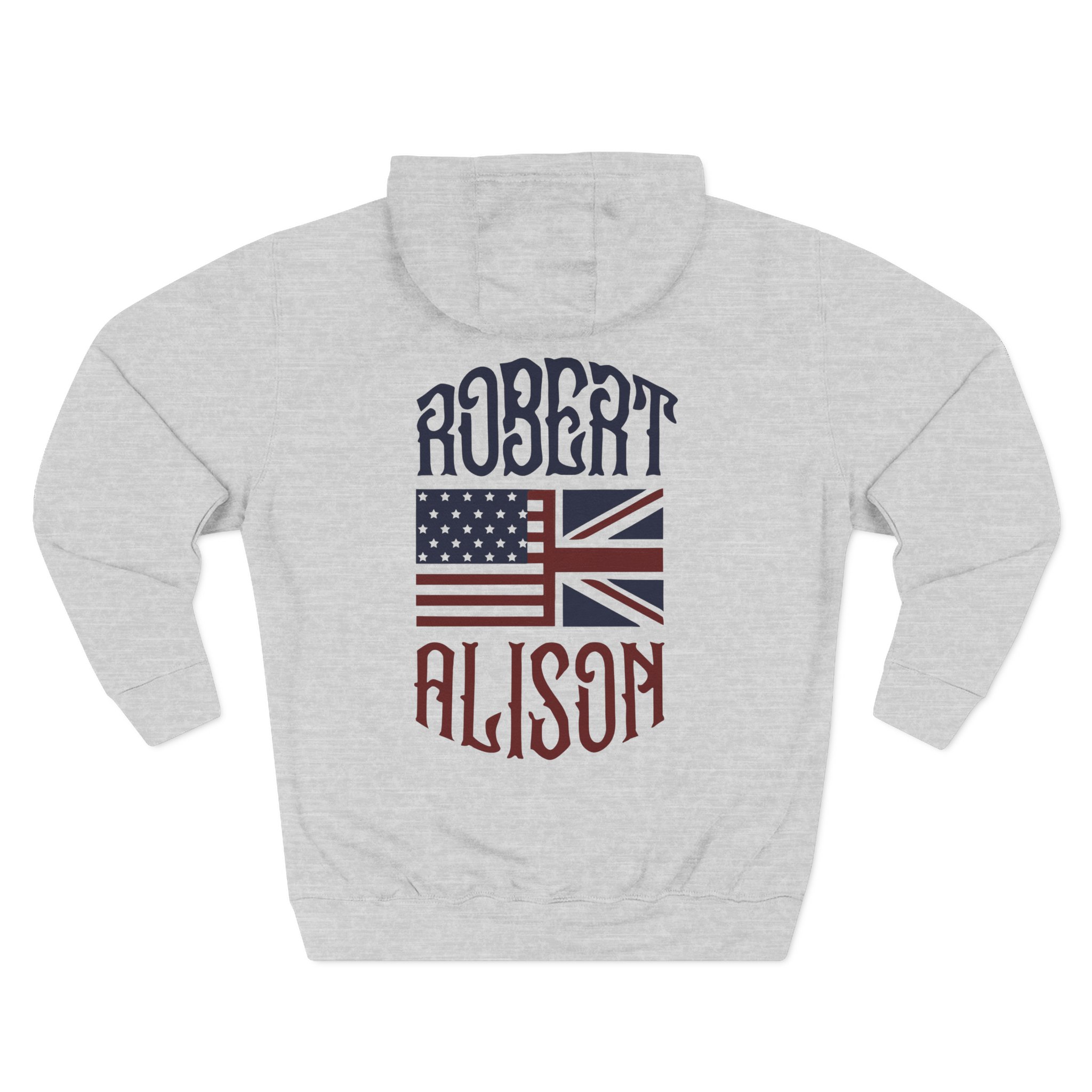 Robert Plant Inflated Type Three-Panel Fleece Hoodie