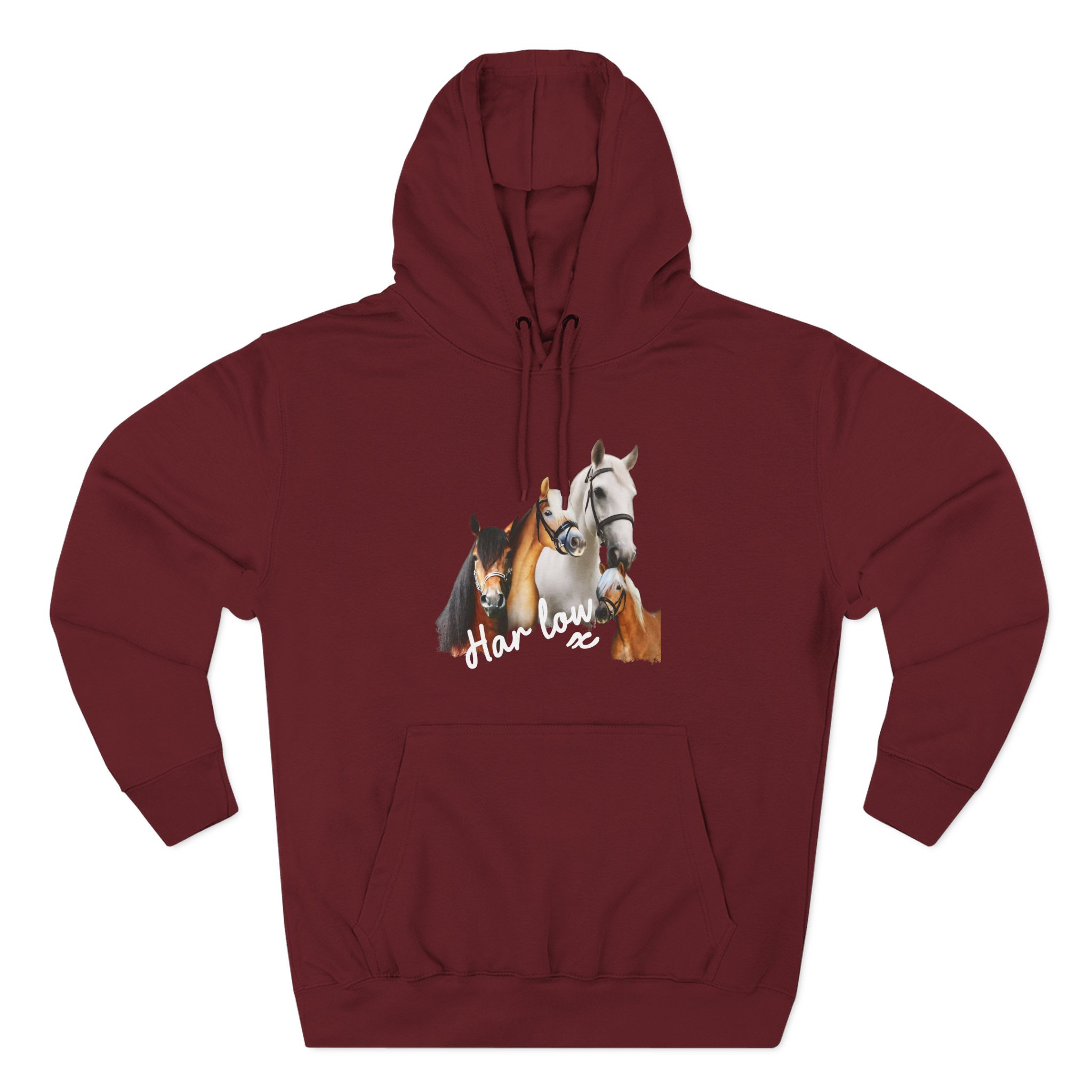 Harlow and Popcorn Three-Panel Fleece Hoodie