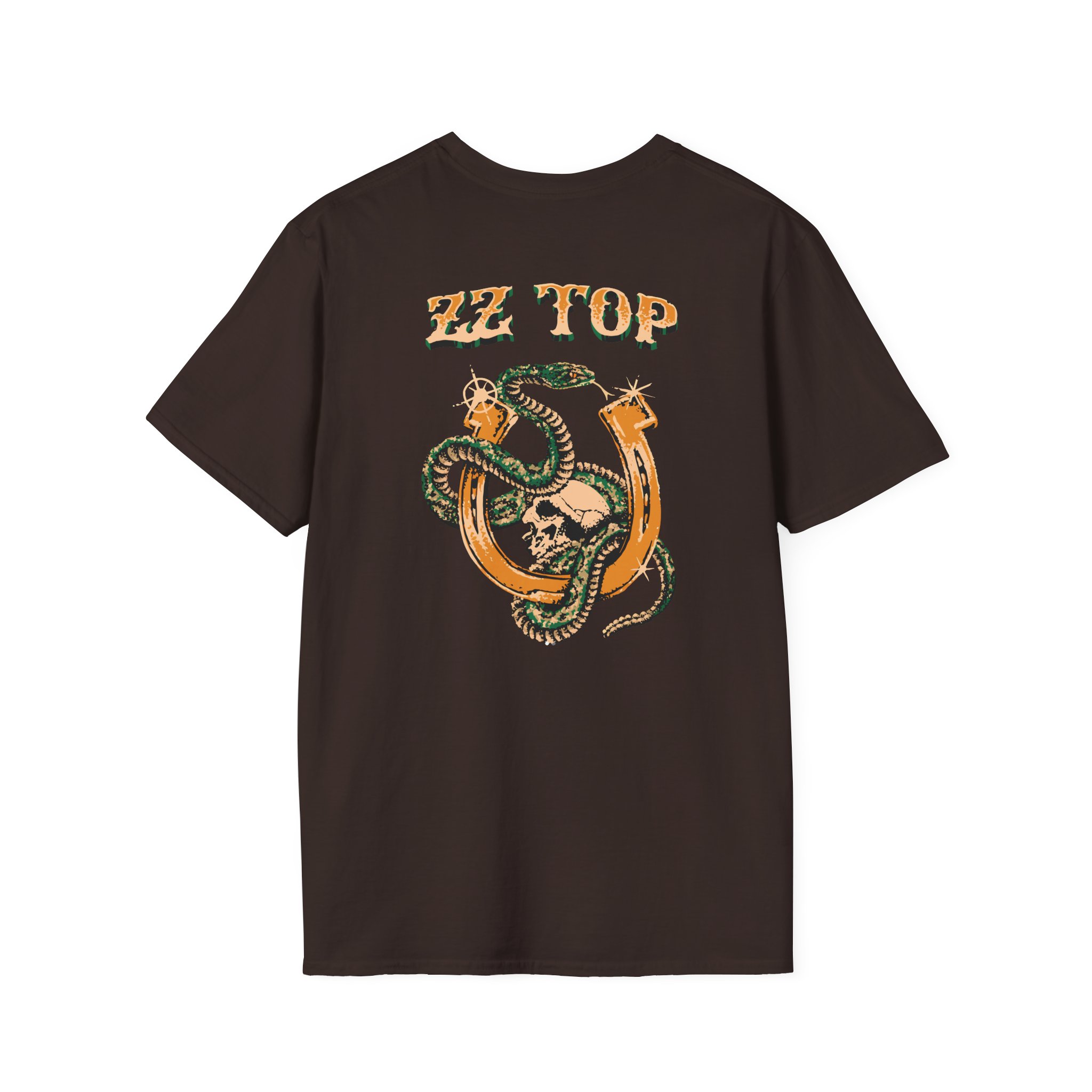 ZZ Top Snake Skull Unisex Softstyle T-Shirt