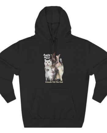 Amigo the Devil  Too Many Puppies Three-Panel Fleece Hoodie