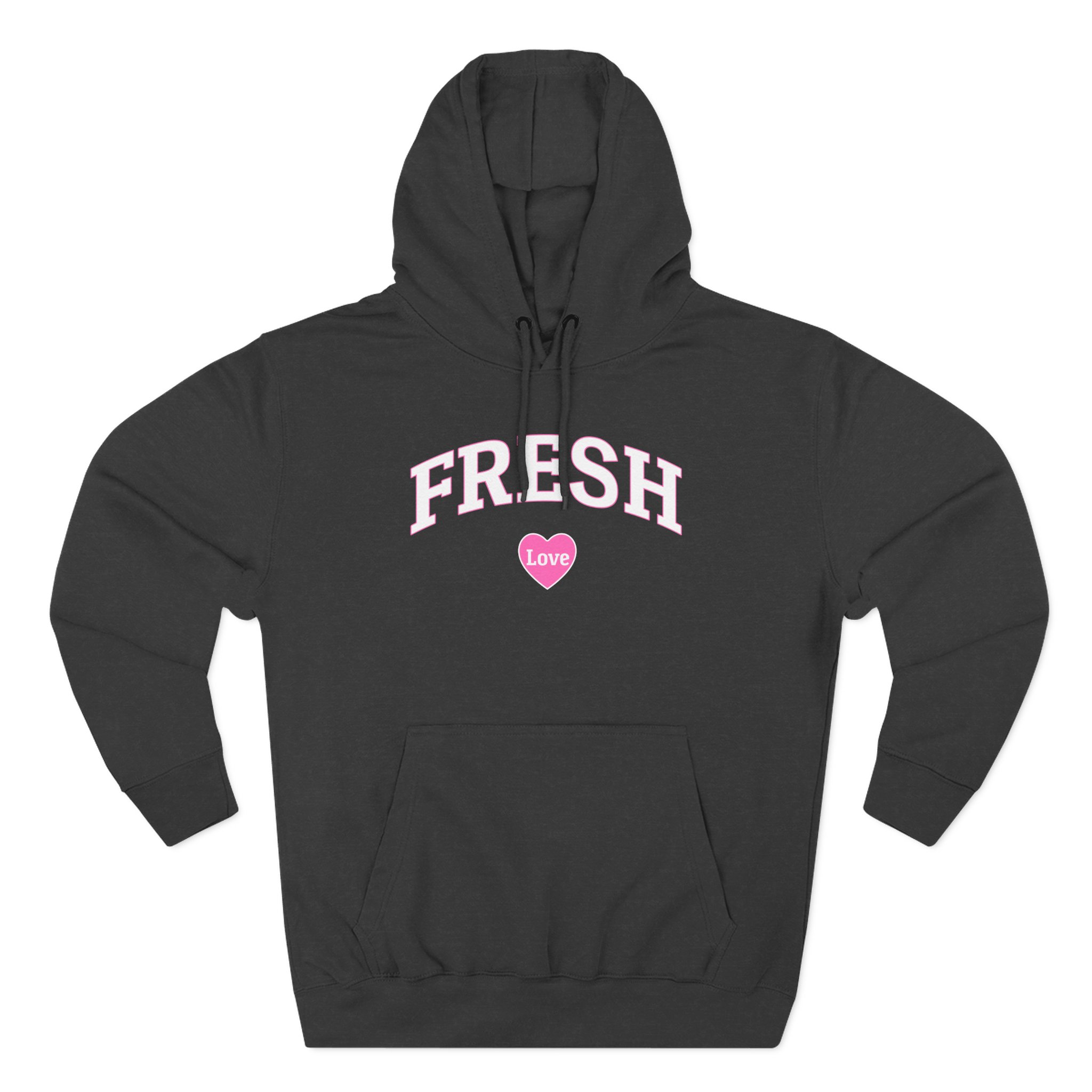 Fresh Love Three-Panel Fleece Hoodie