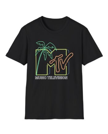 David Dobrik  Mtv Neon Light Logo Unisex Softstyle T-Shirt